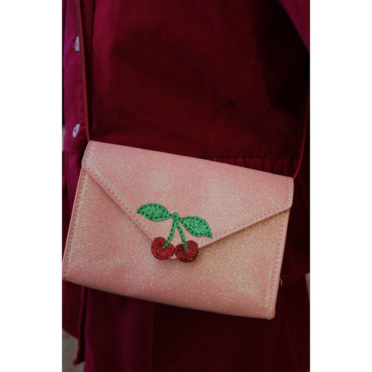 Konges Sløjd Pink Glitter Love Letter Lommebok