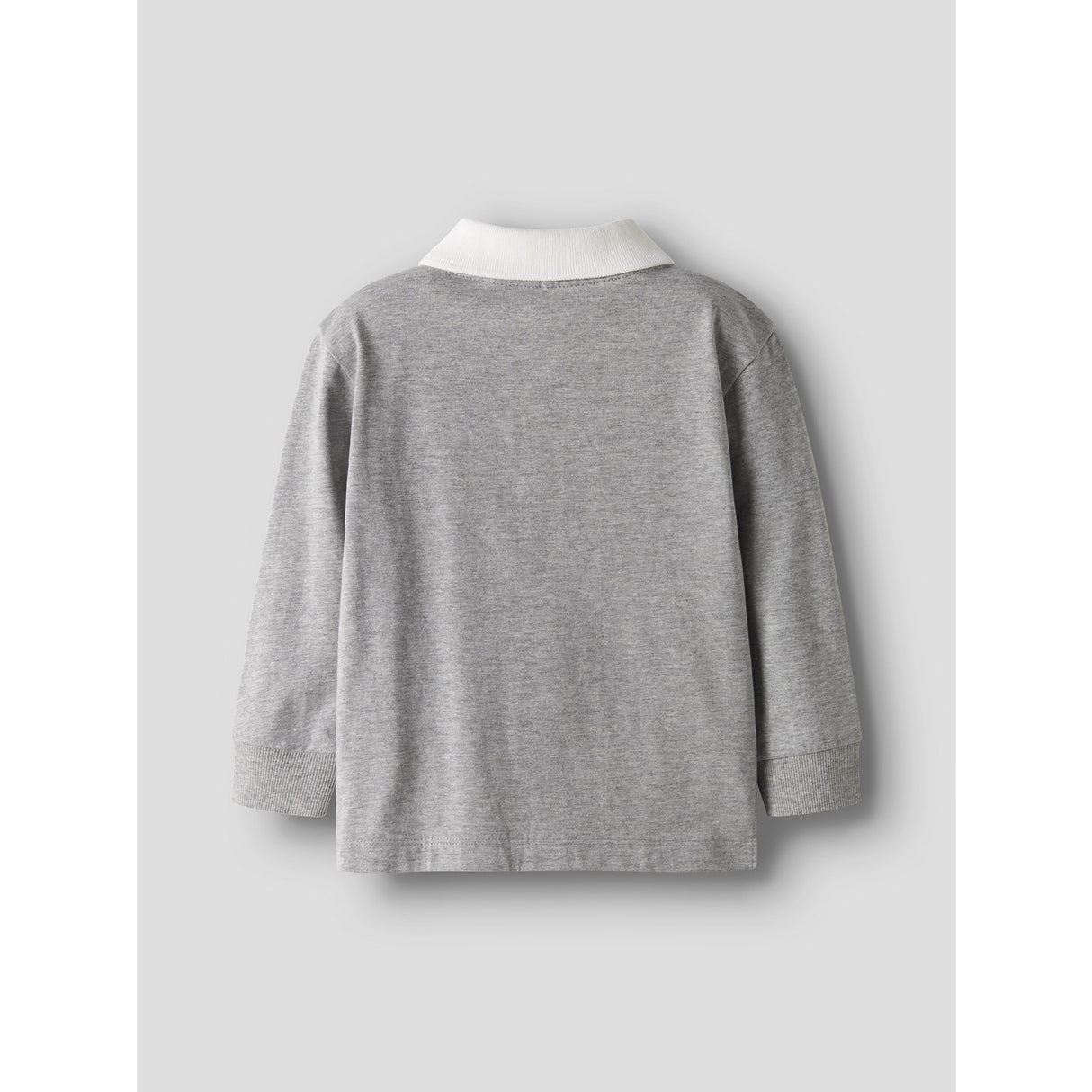 Name It Grey Melange Nmmsido Ls Nreg Polo Top