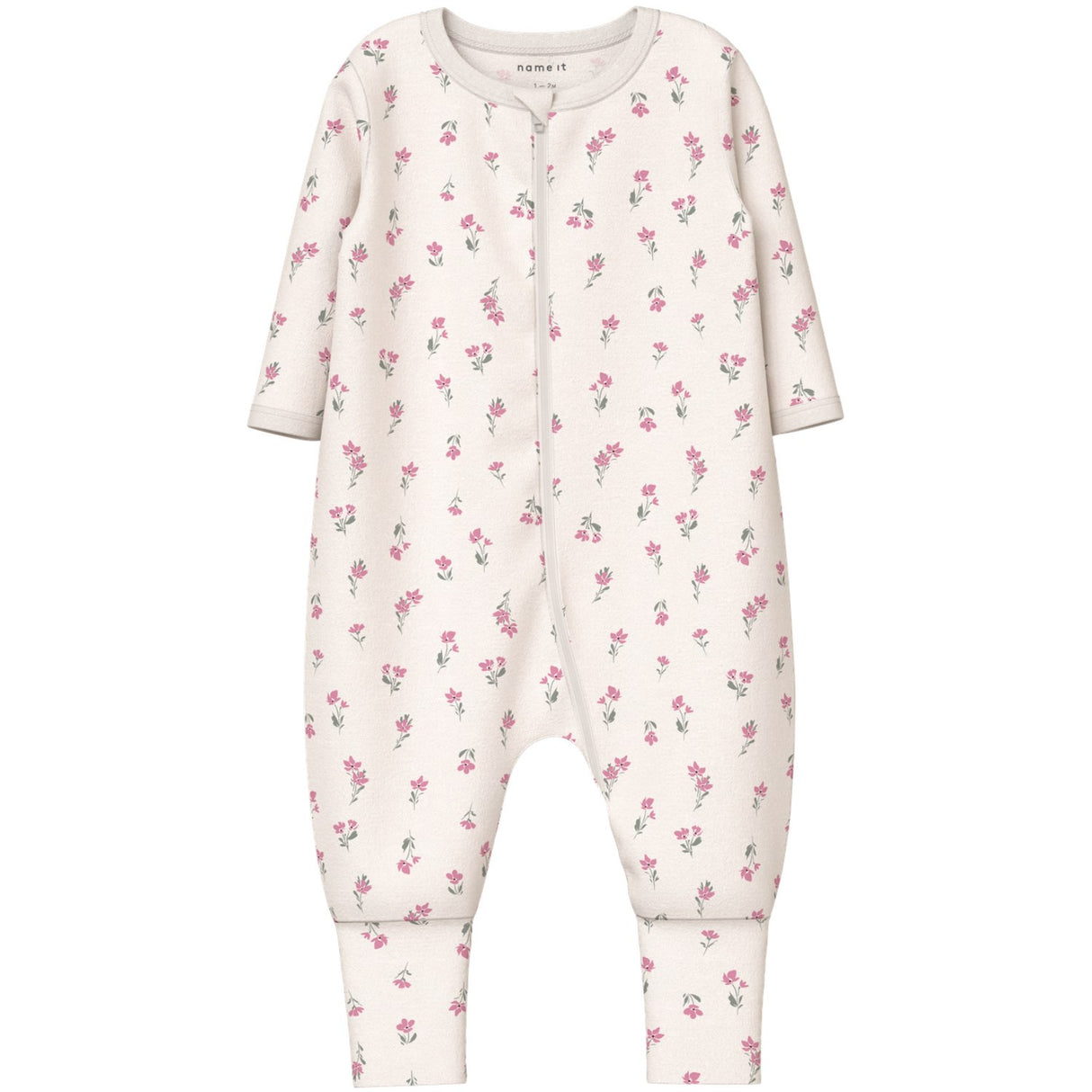 Name It Jet Stream Nbfnightsuit 2P Zip Ff Flower Noos