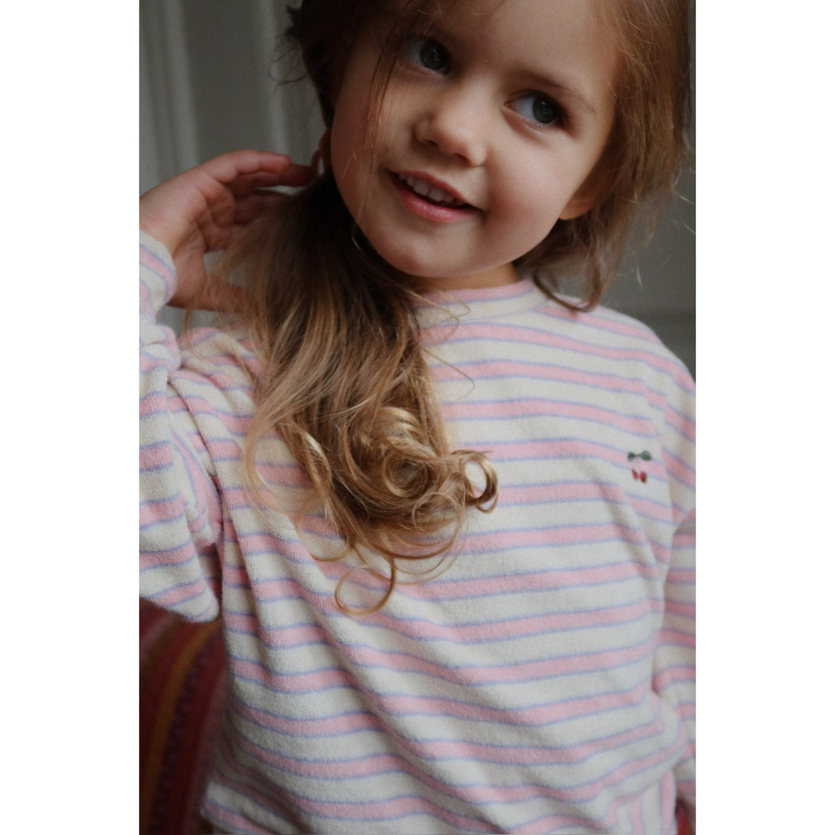 Konges Sløjd Lolly Stripe Itty Sweat Skjorte GOTS