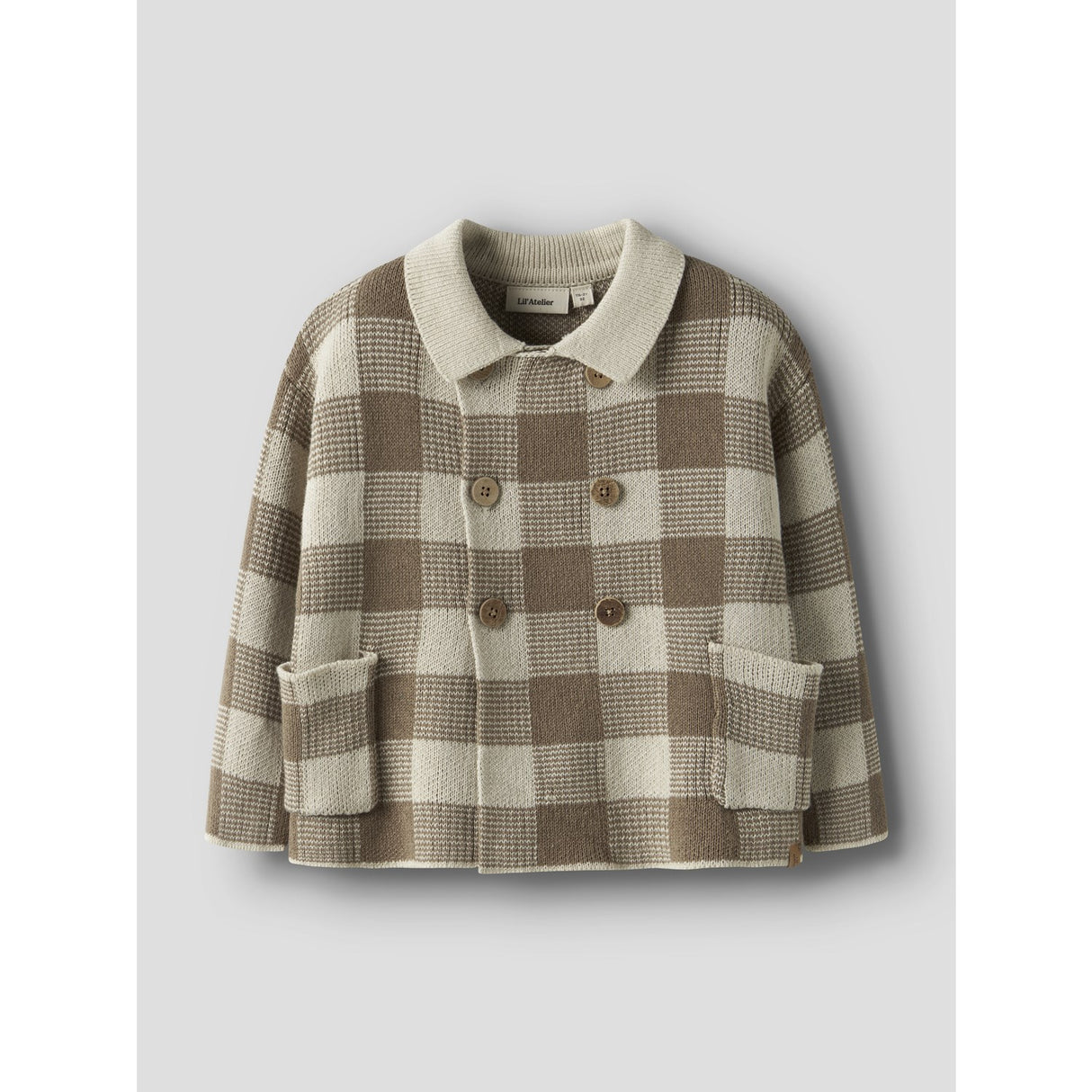 Lil'Atelier Sepia Tint Nmmrobo Ls Loose Strikk Card Lil