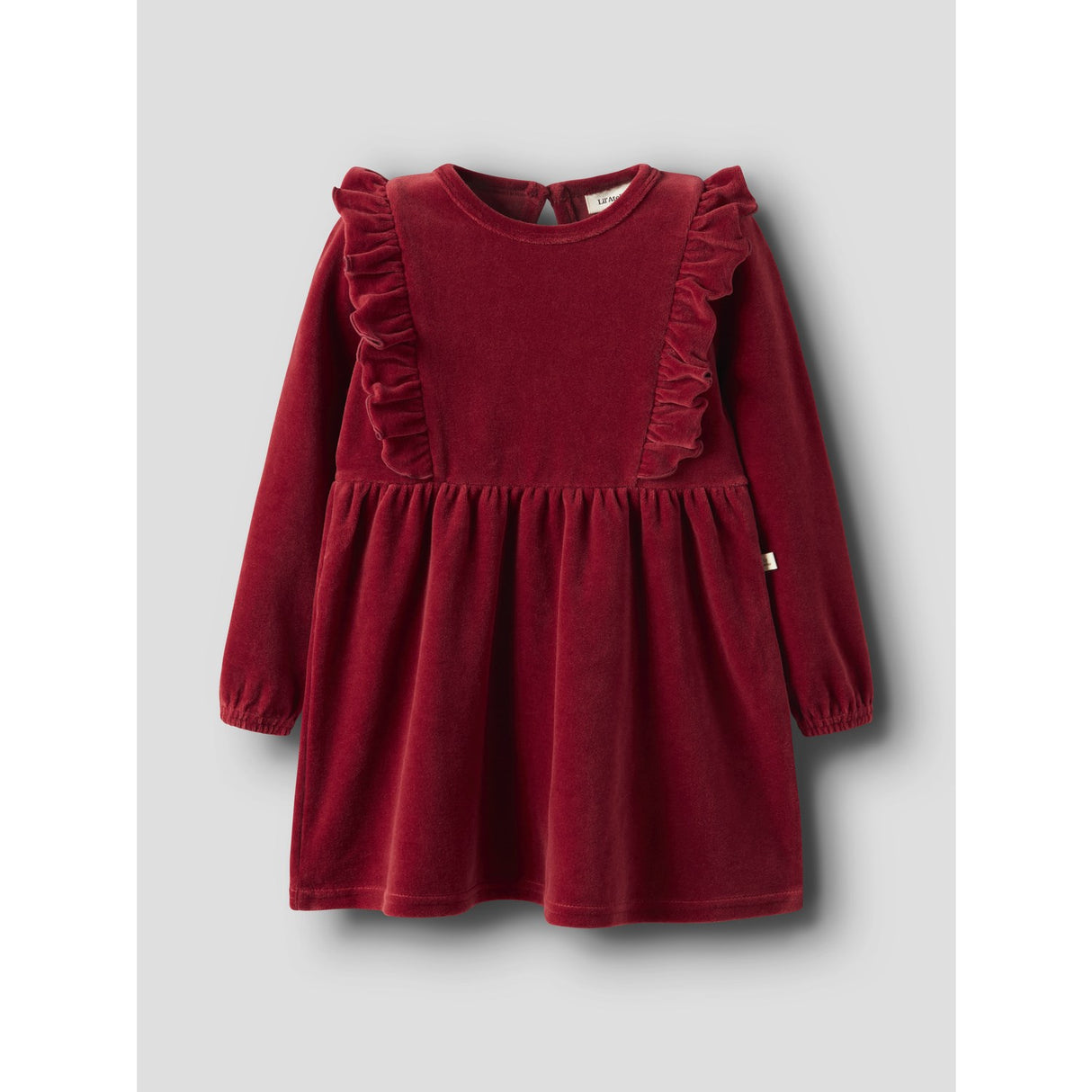 Lil'Atelier Red Dahlia Nmfsaga Sag Ls Kjole Lil