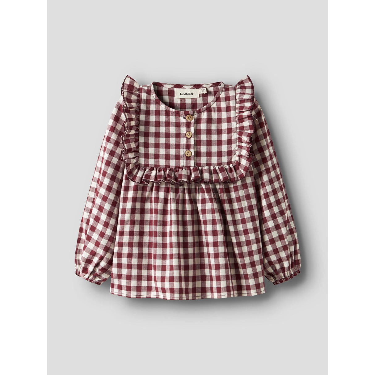 Lil'Atelier Red Dahlia Nmfrio Ls Loose Skjorte Lil