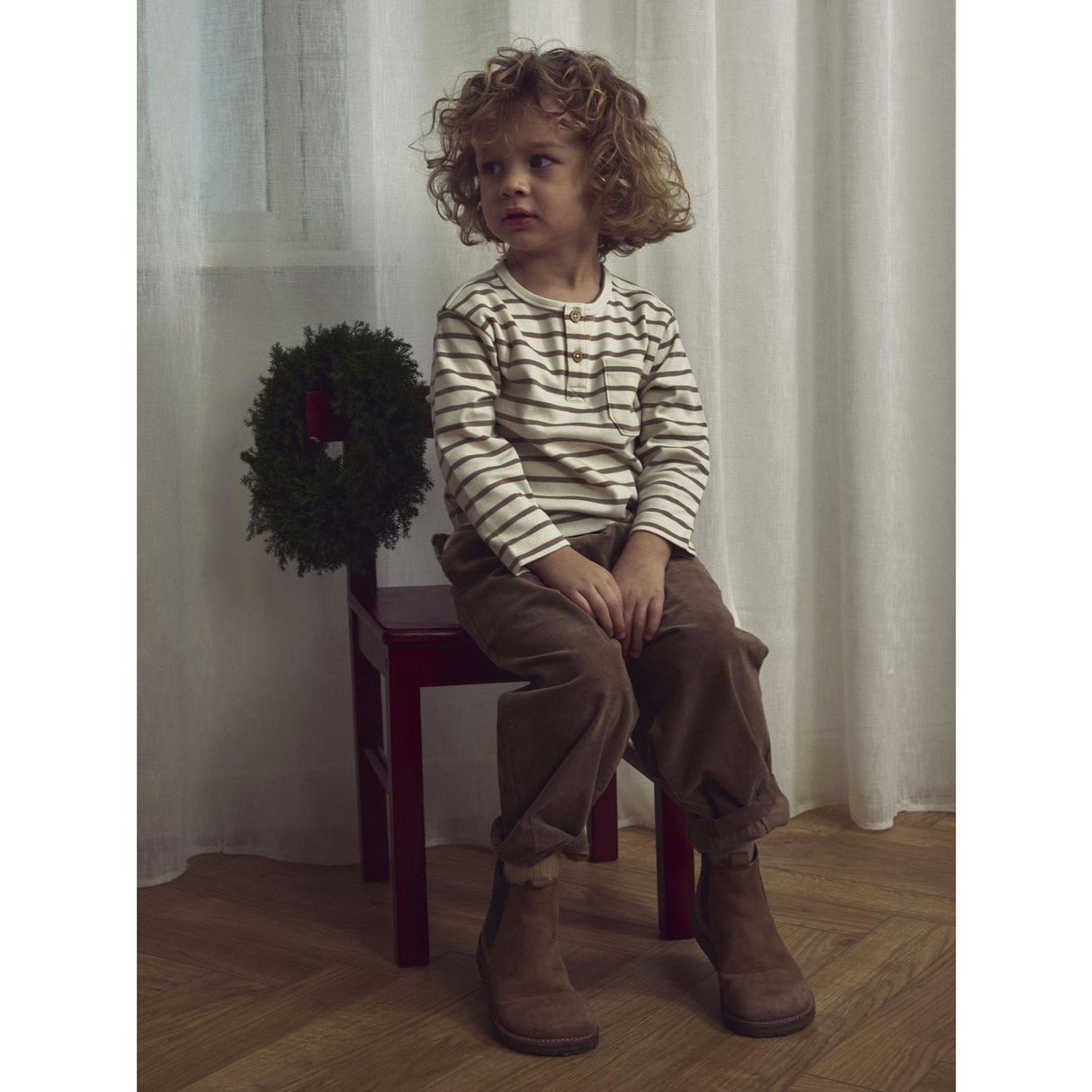 Lil'Atelier Turtledove Sepia Tint Nmmlimia Nob Ls Loose Topp Lil