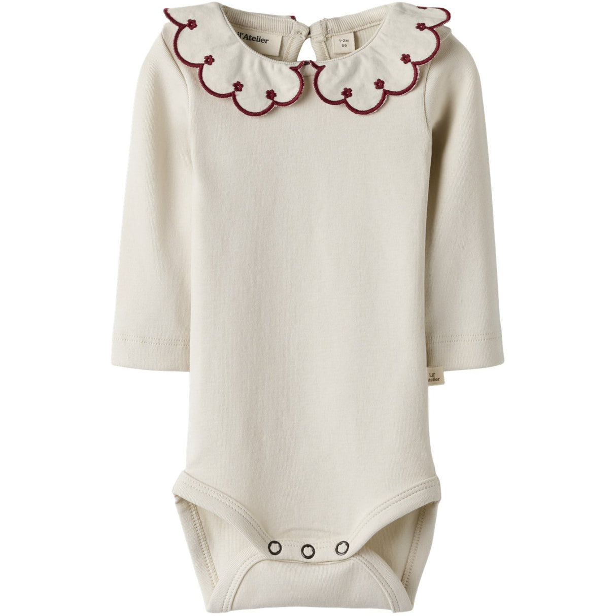 Lil'Atelier Turtledove Red Dahlia Nbffundo Lus Ls Slim Body Lil