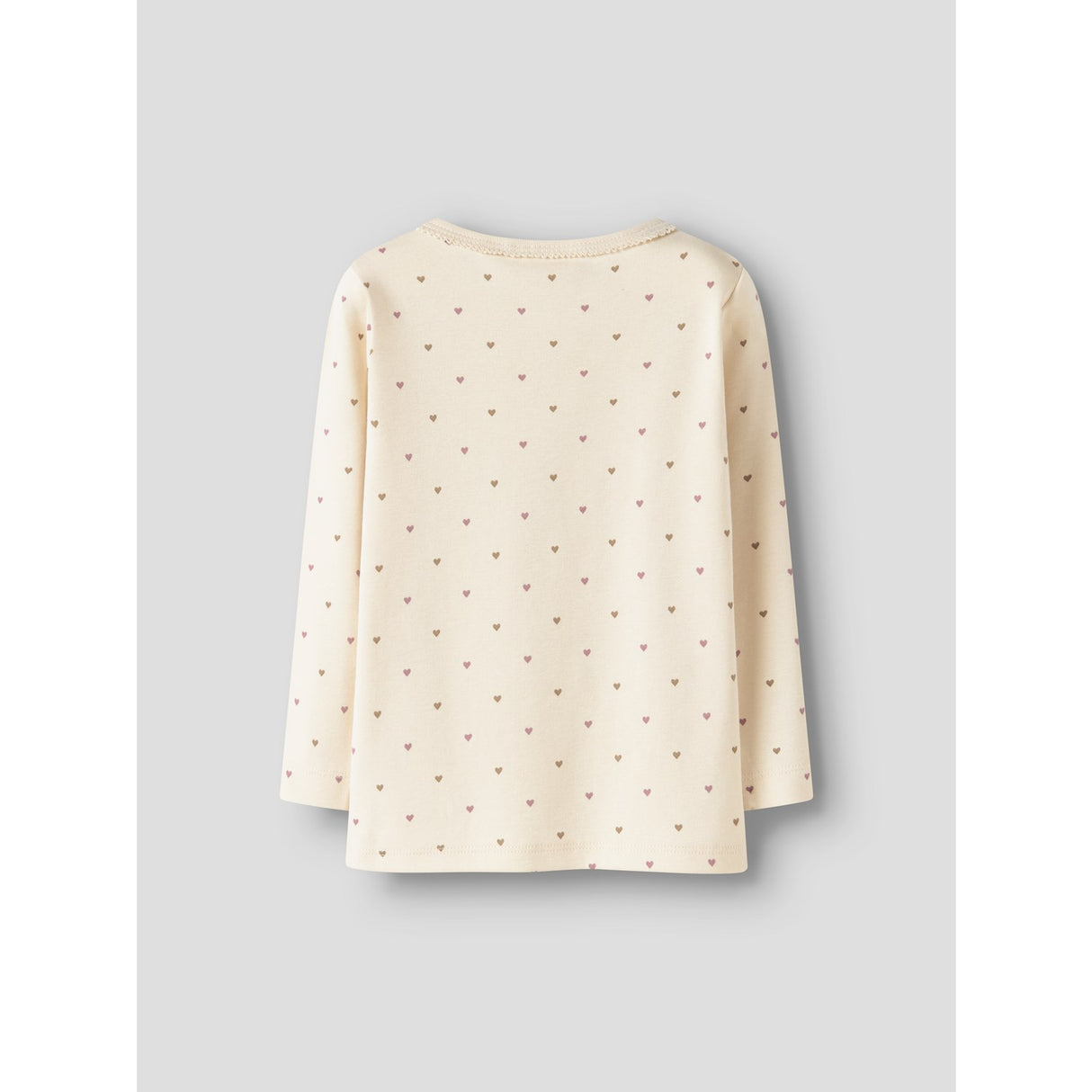 Lil'Atelier Turtledove Heart Nmflalo Tig Ls Slim Topp Lil