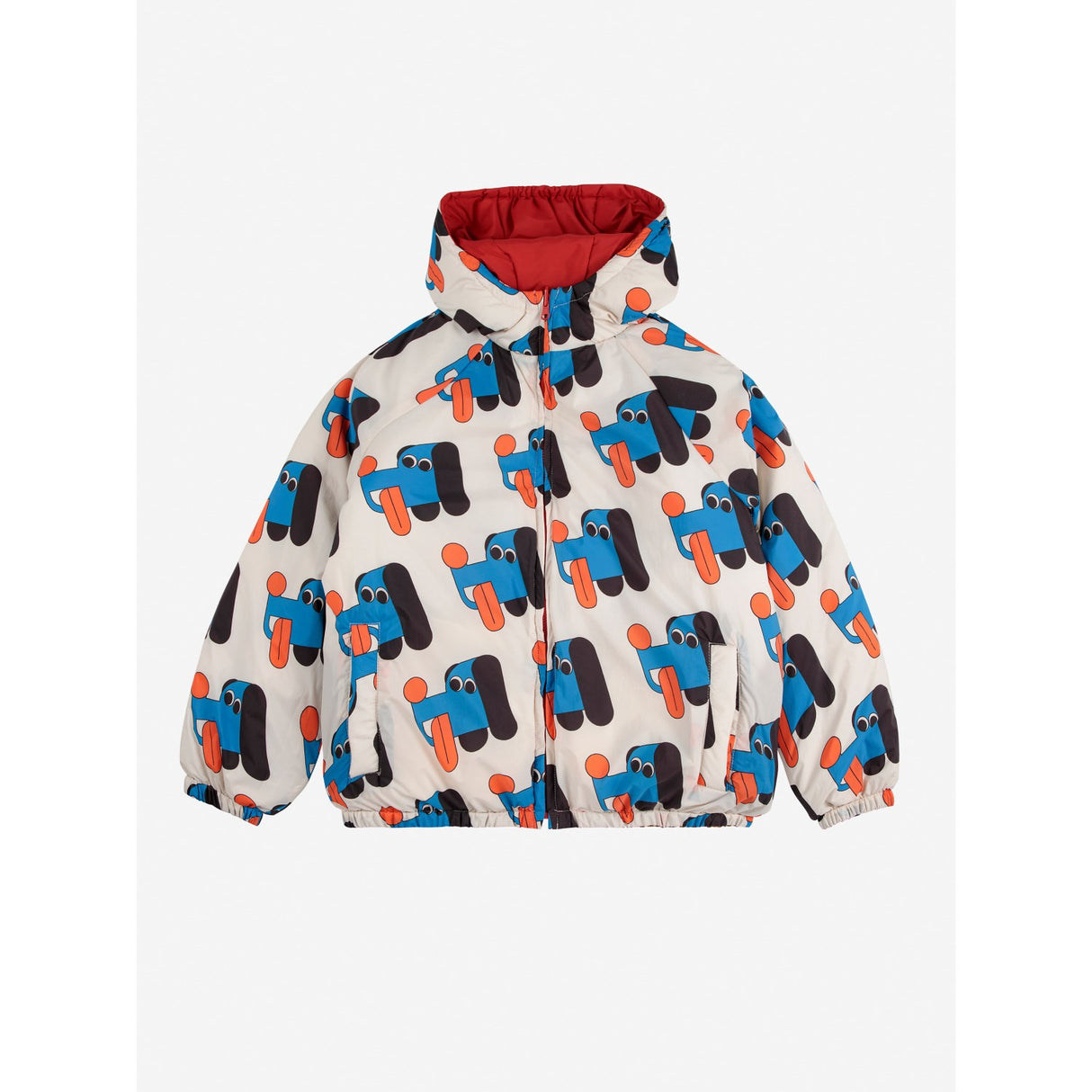 Bobo Choses Offwhite Doggy Mate All Over Reversible Anorak