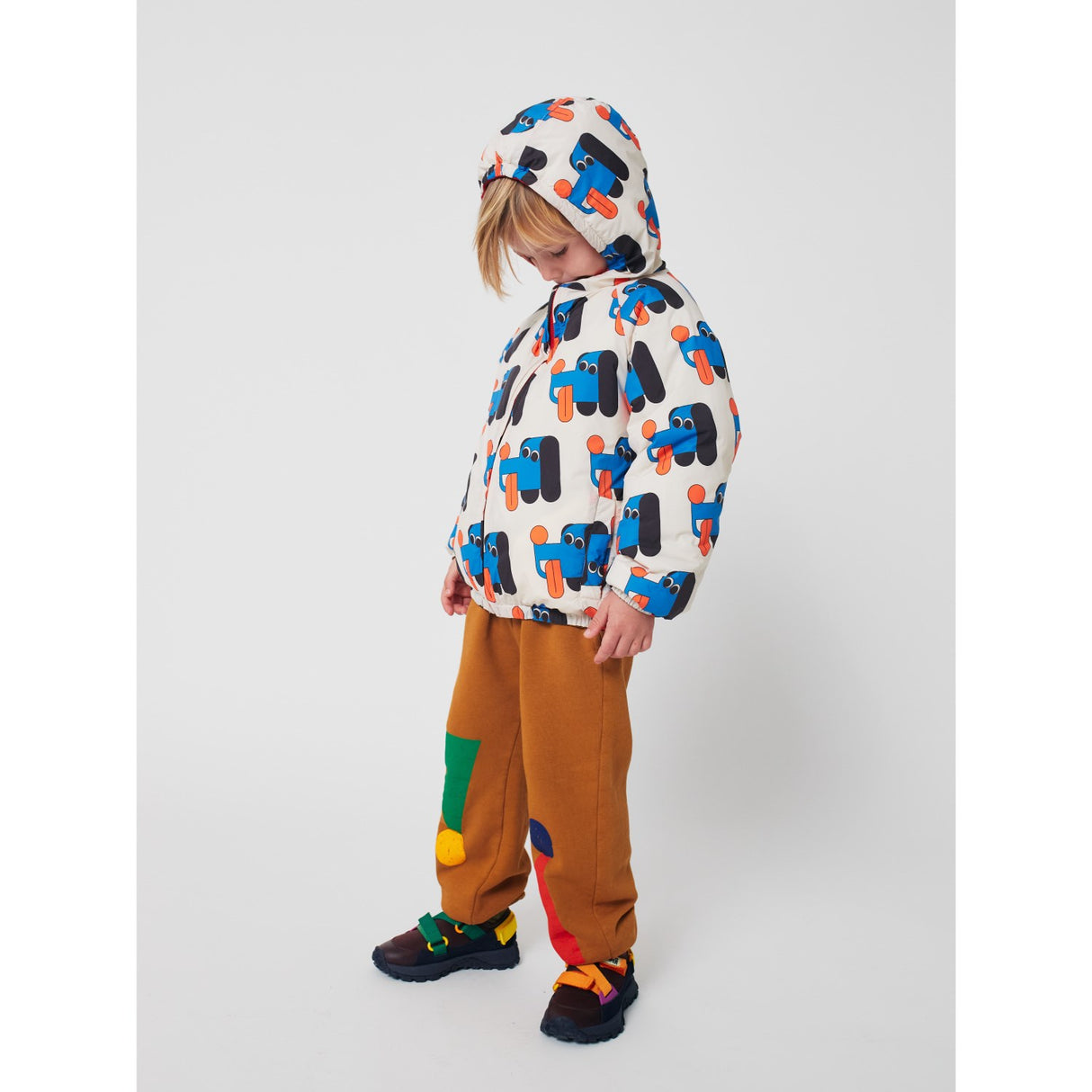 Bobo Choses Offwhite Doggy Mate All Over Reversible Anorak