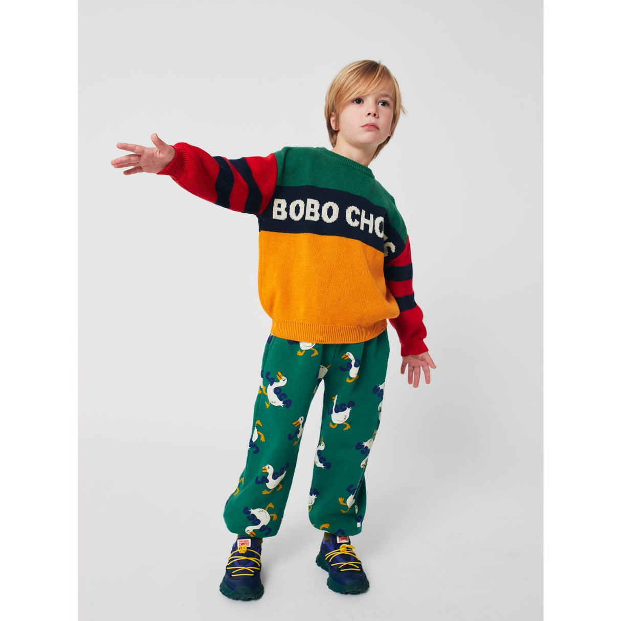 Bobo Choses Multicolor Farge Block Jumper