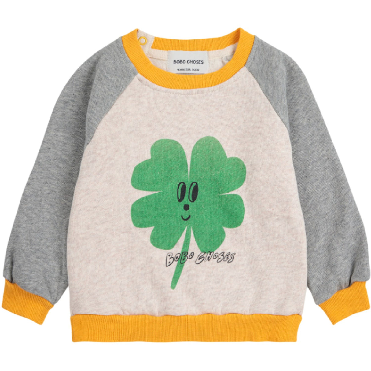 Bobo Choses Light Heather Grey Lucky Clover Collegegenser
