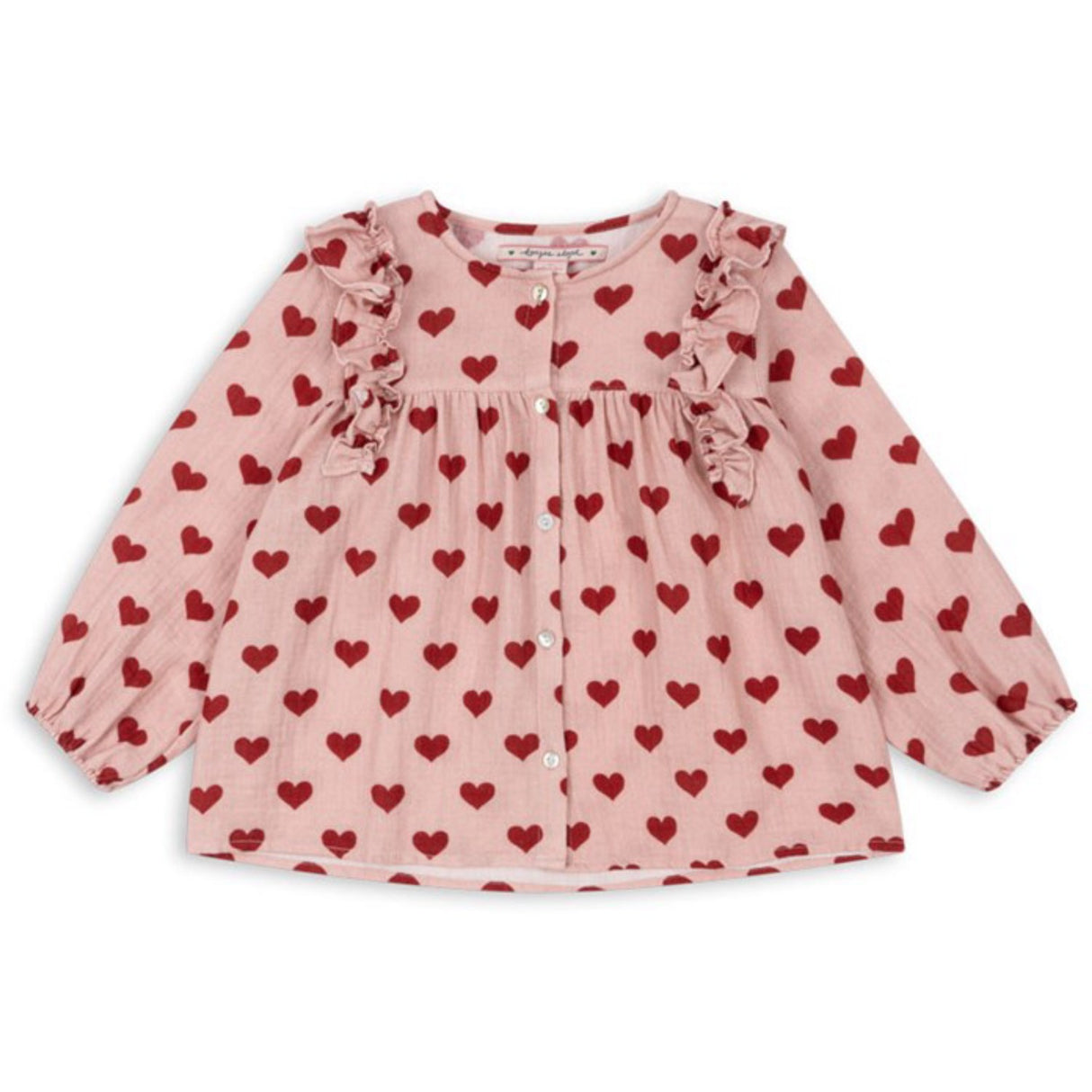 Konges Sløjd Amour Mellow Coco Frill Skjorte GOTS