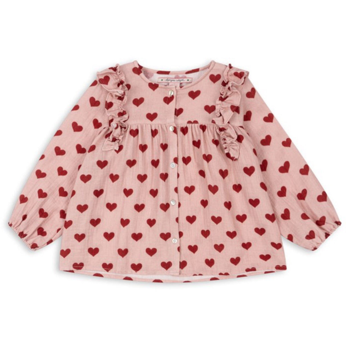 Konges Sløjd Amour Mellow Coco Frill Skjorte GOTS