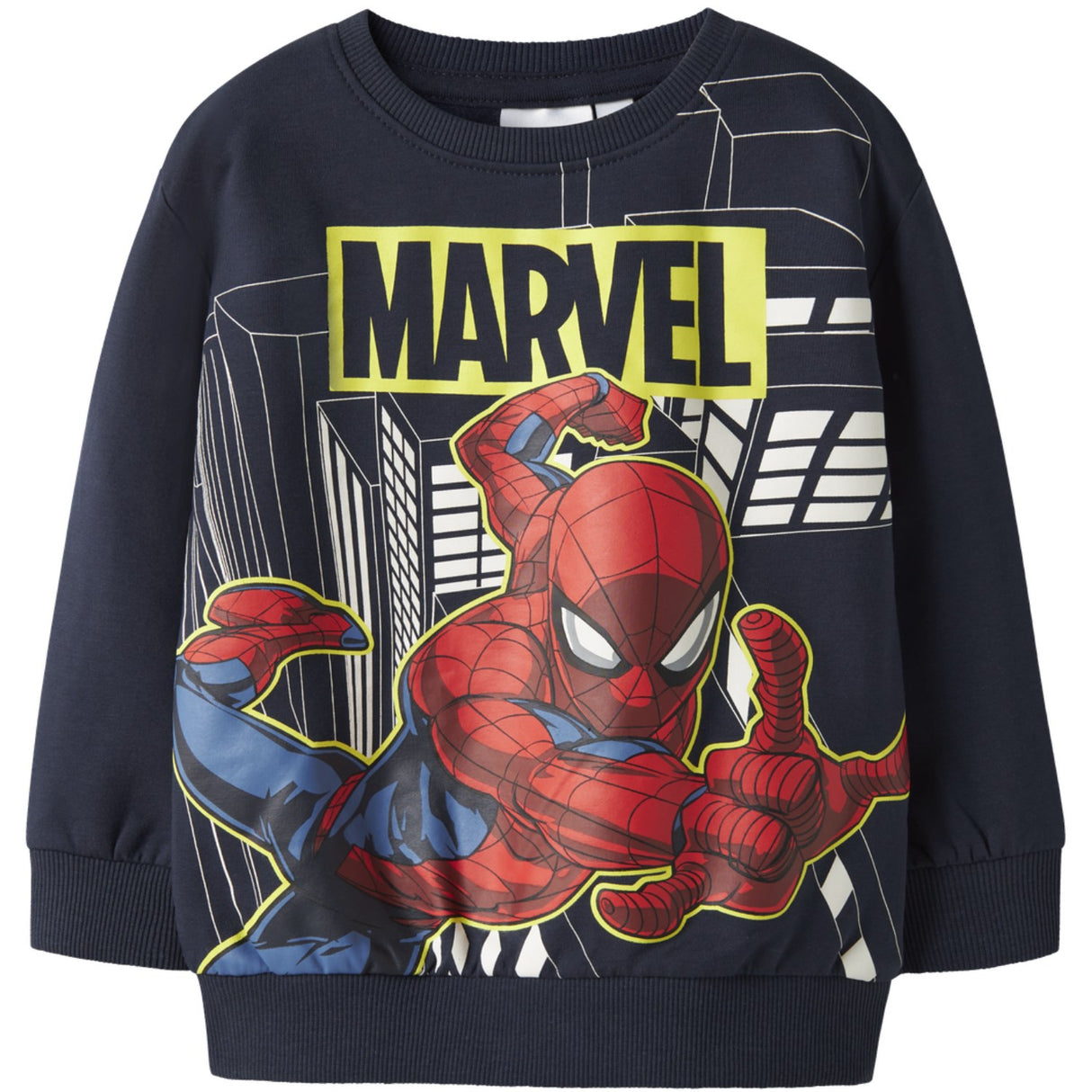 Name It Navy Blazer Nmmdion Spider Nreg Sweat Unb Noos Mar