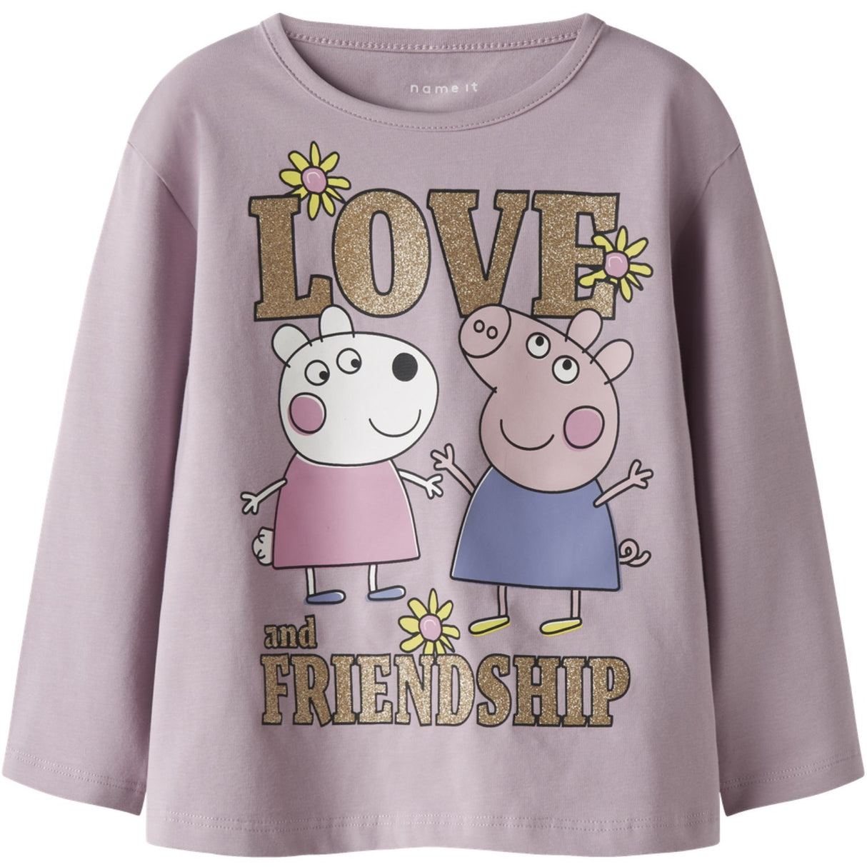 Name It Dawn Pink Nmfdada Peppa Ls Nreg Topp Box Cplg