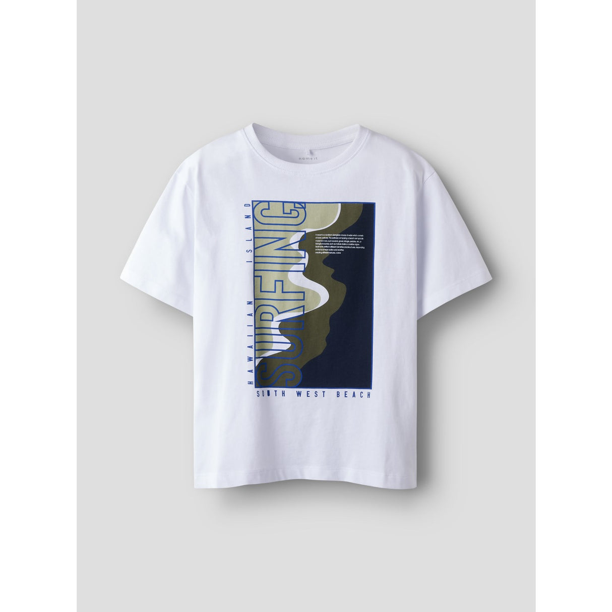 Name It Bright White Nkmhansy Ss Nreg Topp Box Pb