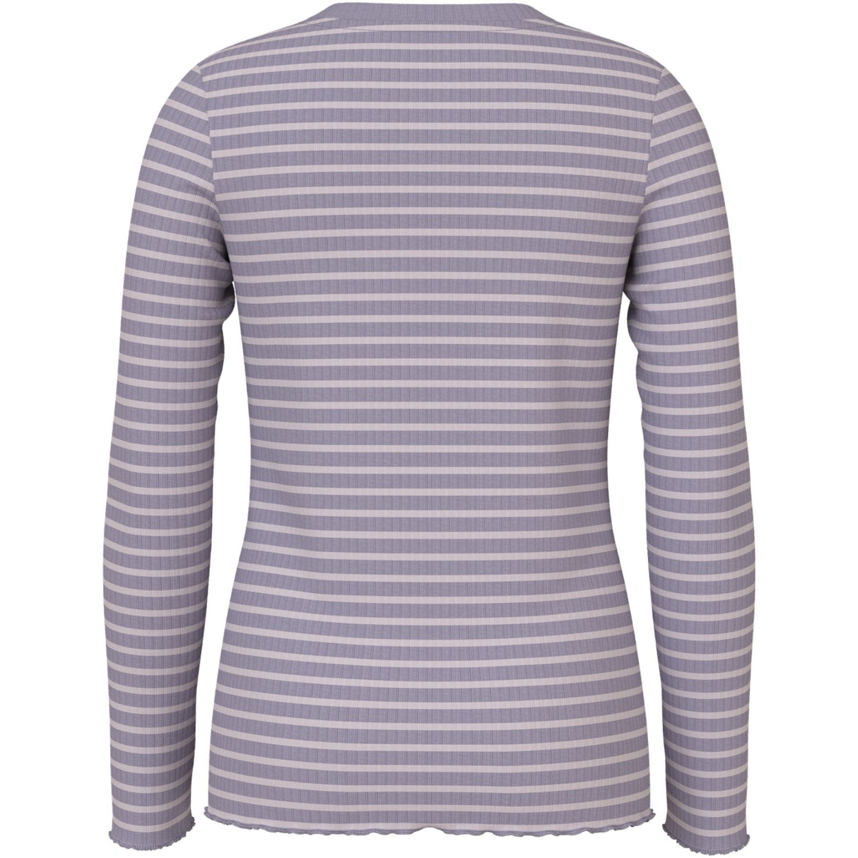 Name It Lavender Gray Lilac Marble Stripe Nmfvemma Ls Slim Topp