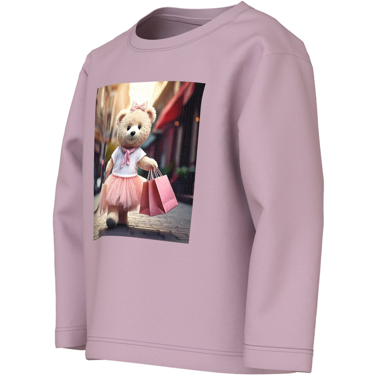 Name It Dawn Pink Shopping Bear Nmfvotea Ls Nreg Topp