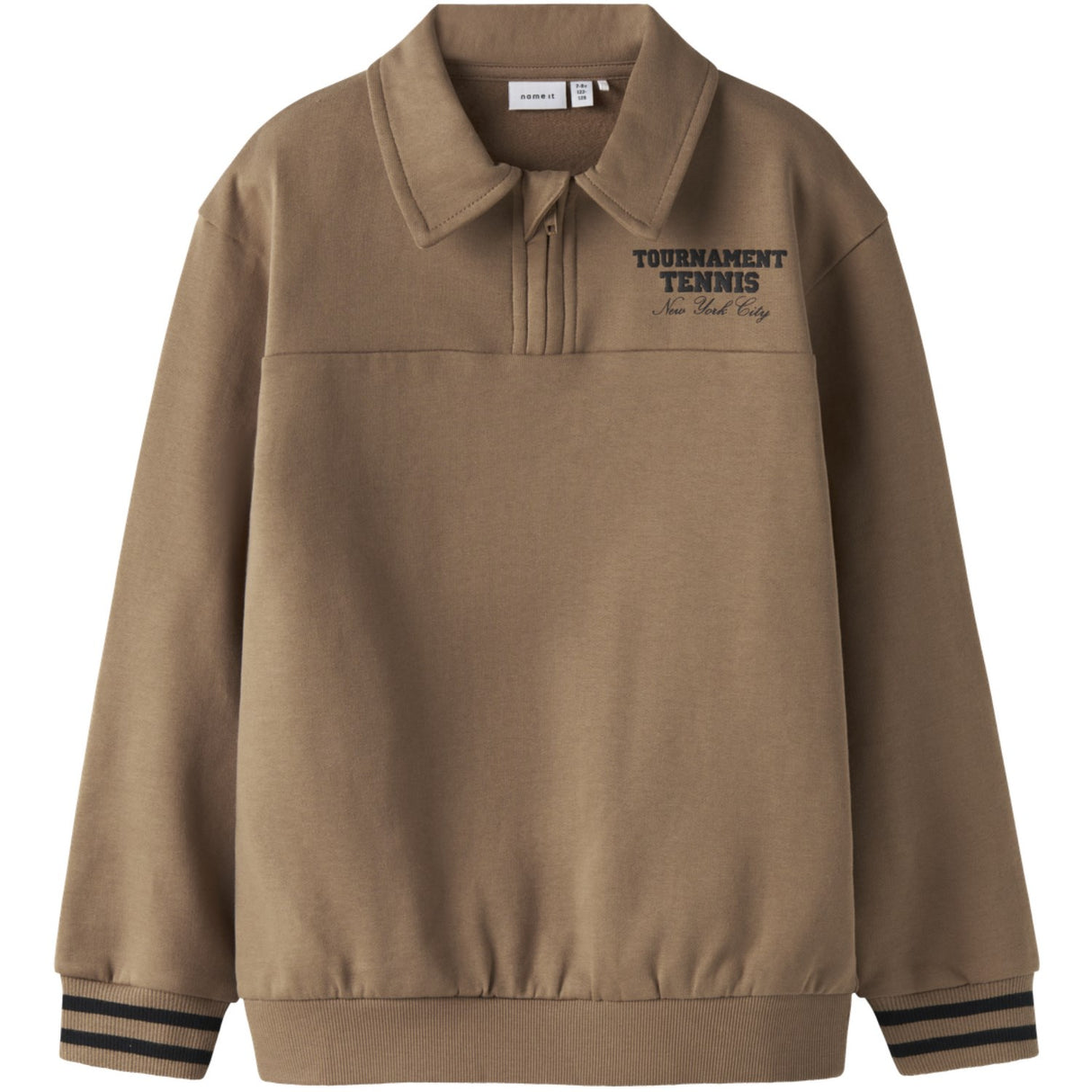 Name It Toasted Coconut Nkmtrent Ls Nreg Sweat Polo Bru