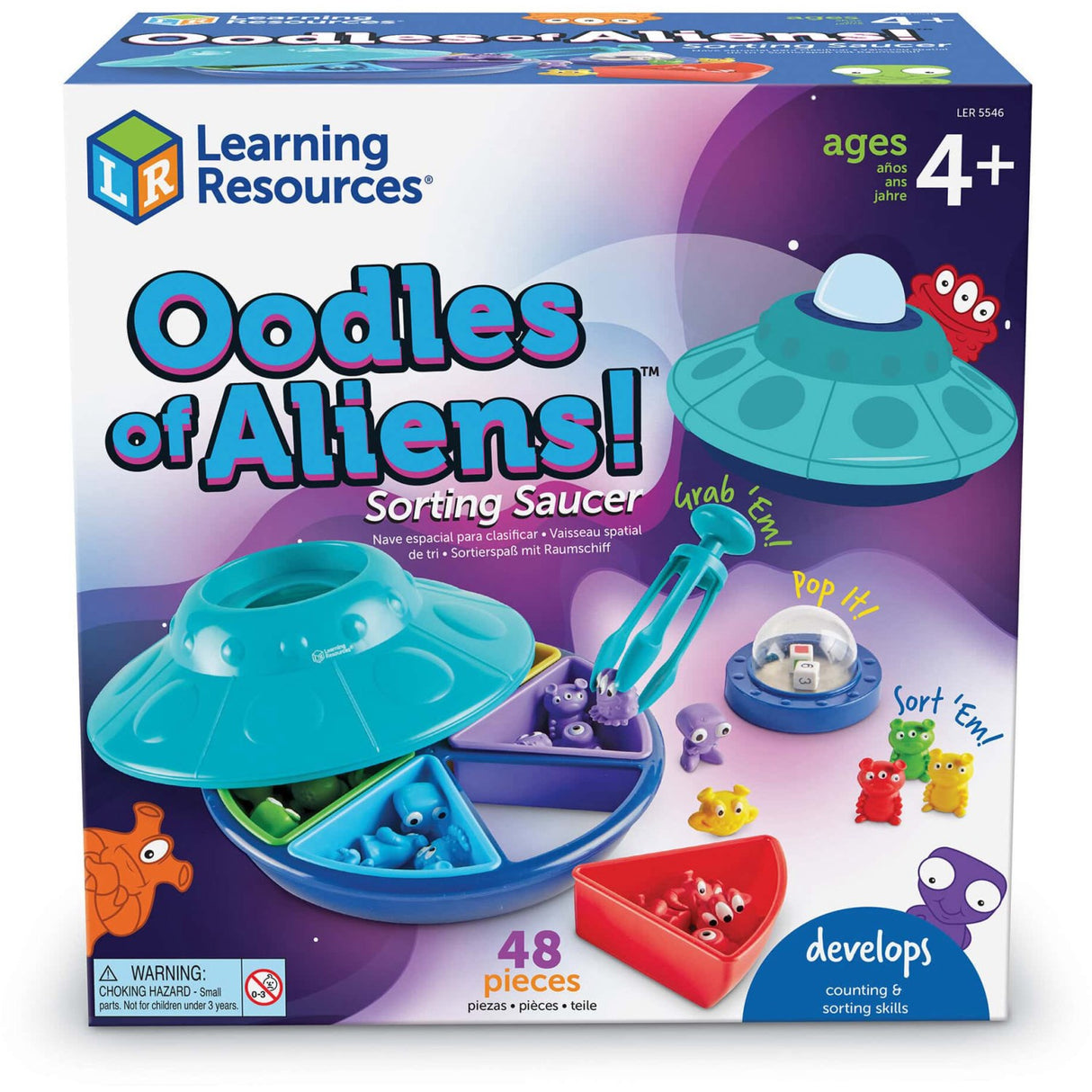 Learning Resources® Oodles Of Aliens!™ Sorting Saucer