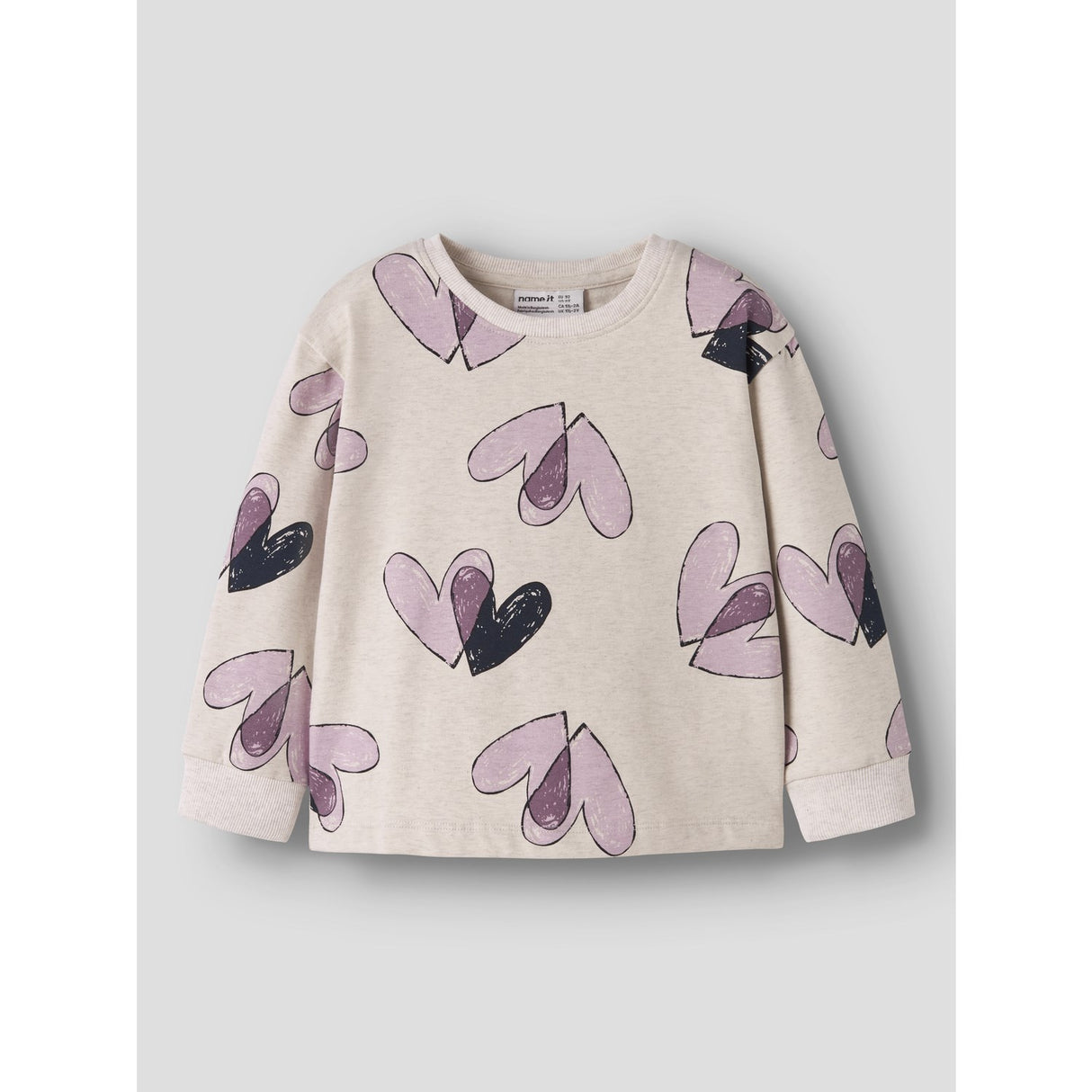 Name It Peyote Melange Nmfteart Ls Nreg Sweat Bru