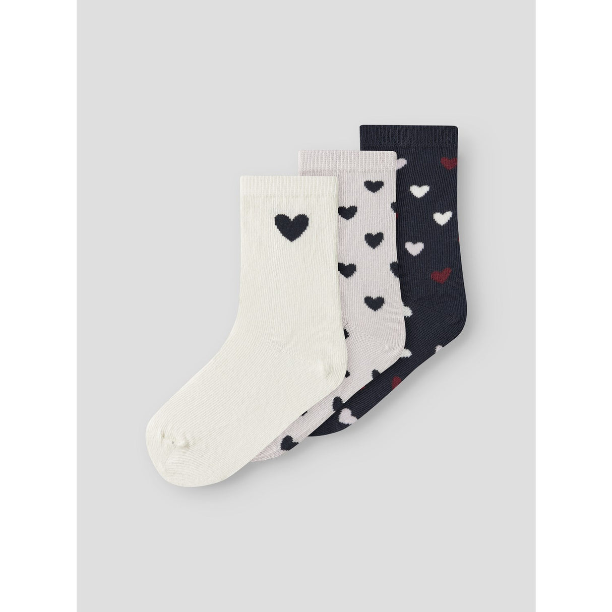 Name It Light Grey Melange Nmftua 3P Strømper