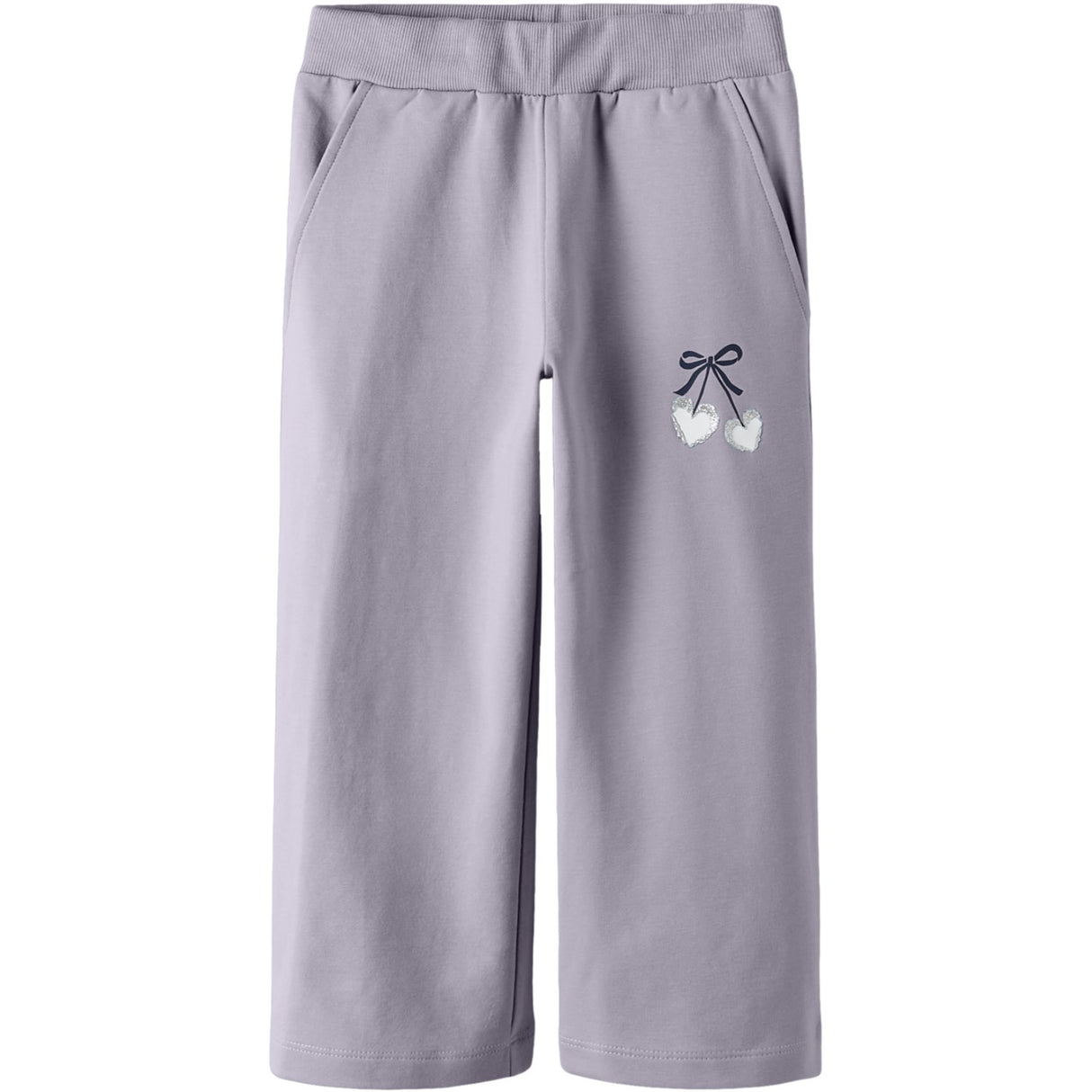 Name It Lavender Gray Nmfbasalt Sweat Wide Bukser Bru