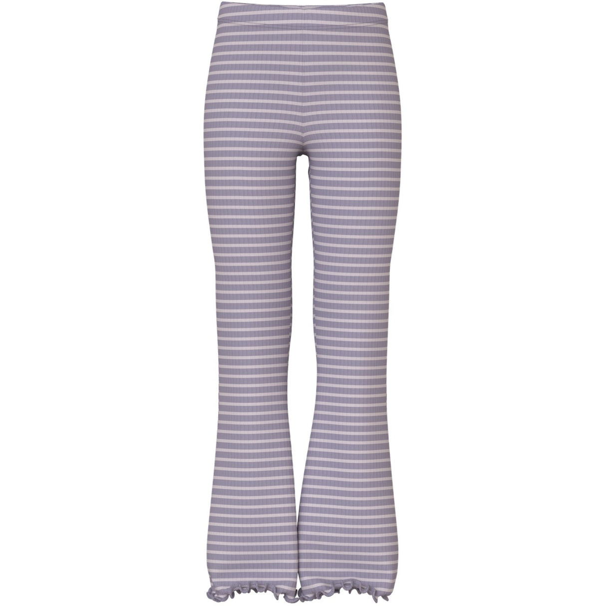 Name It Lavender Gray Lilac Marble Stripe Nkfvemma Flare Bukser