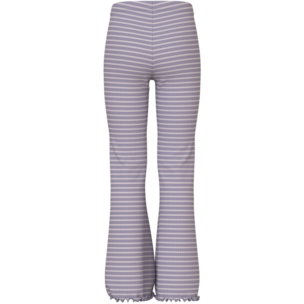 Name It Lavender Gray Lilac Marble Stripe Nkfvemma Flare Bukser