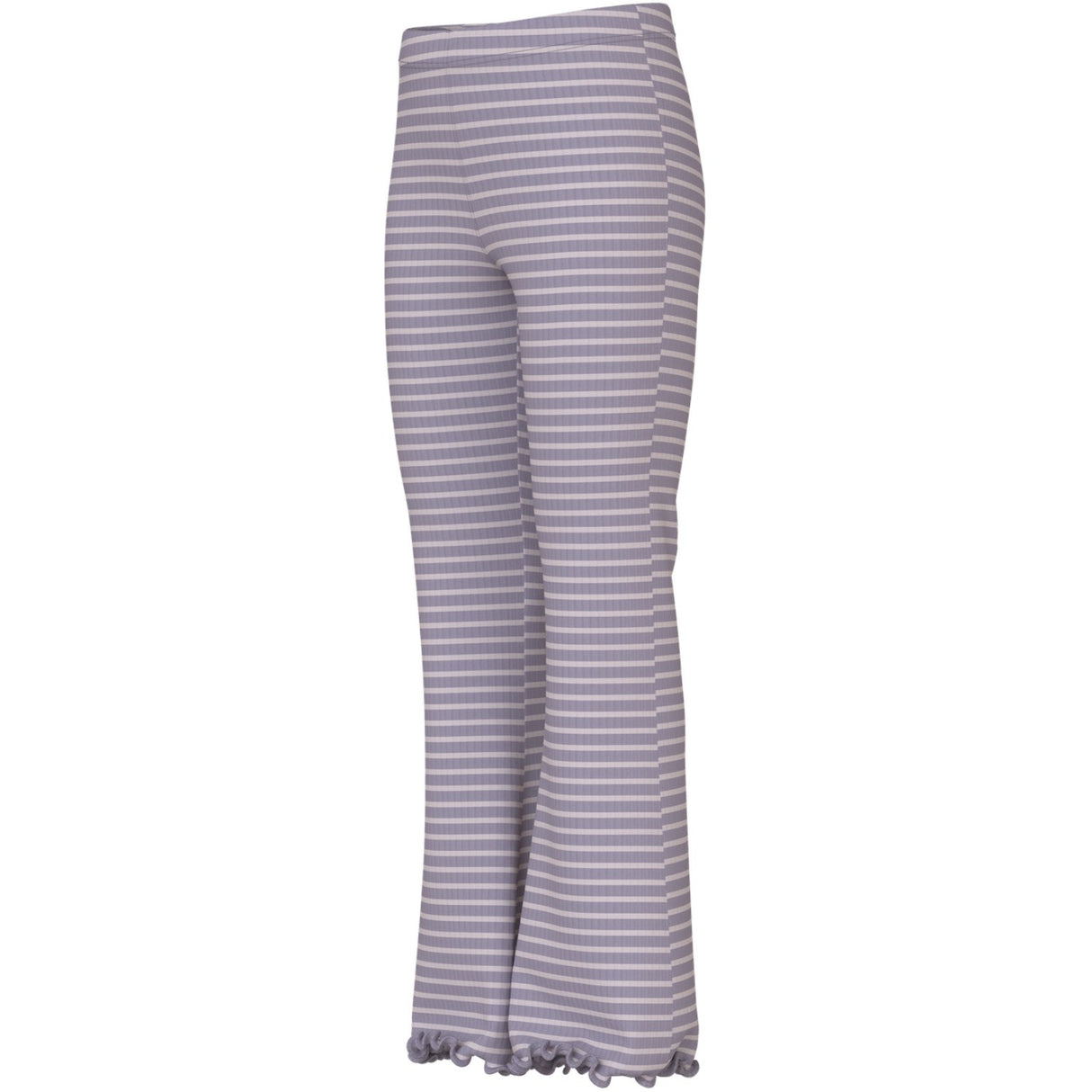 Name It Lavender Gray Lilac Marble Stripe Nkfvemma Flare Bukser