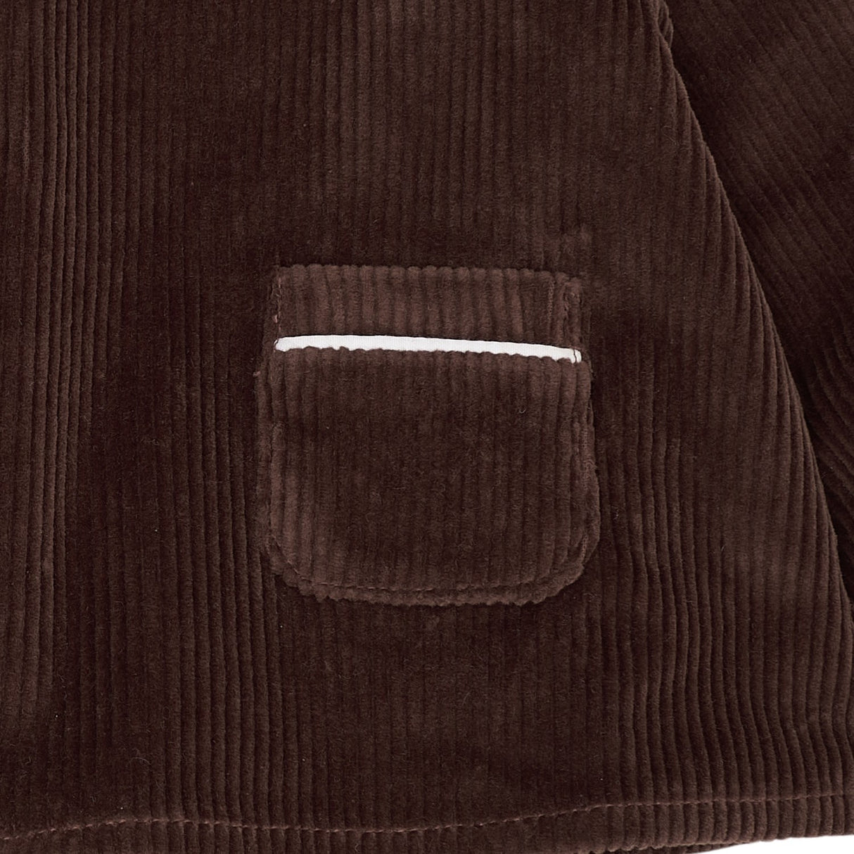 COPENHAGEN COLORS Dk.Brown Comb. Corduroy Baby Sett W. Halsbånd