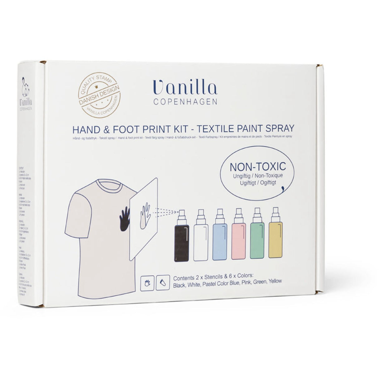 Vanilla COPENHAGEN Multi Stoff Paint Spray Hand & Foot Print Kit