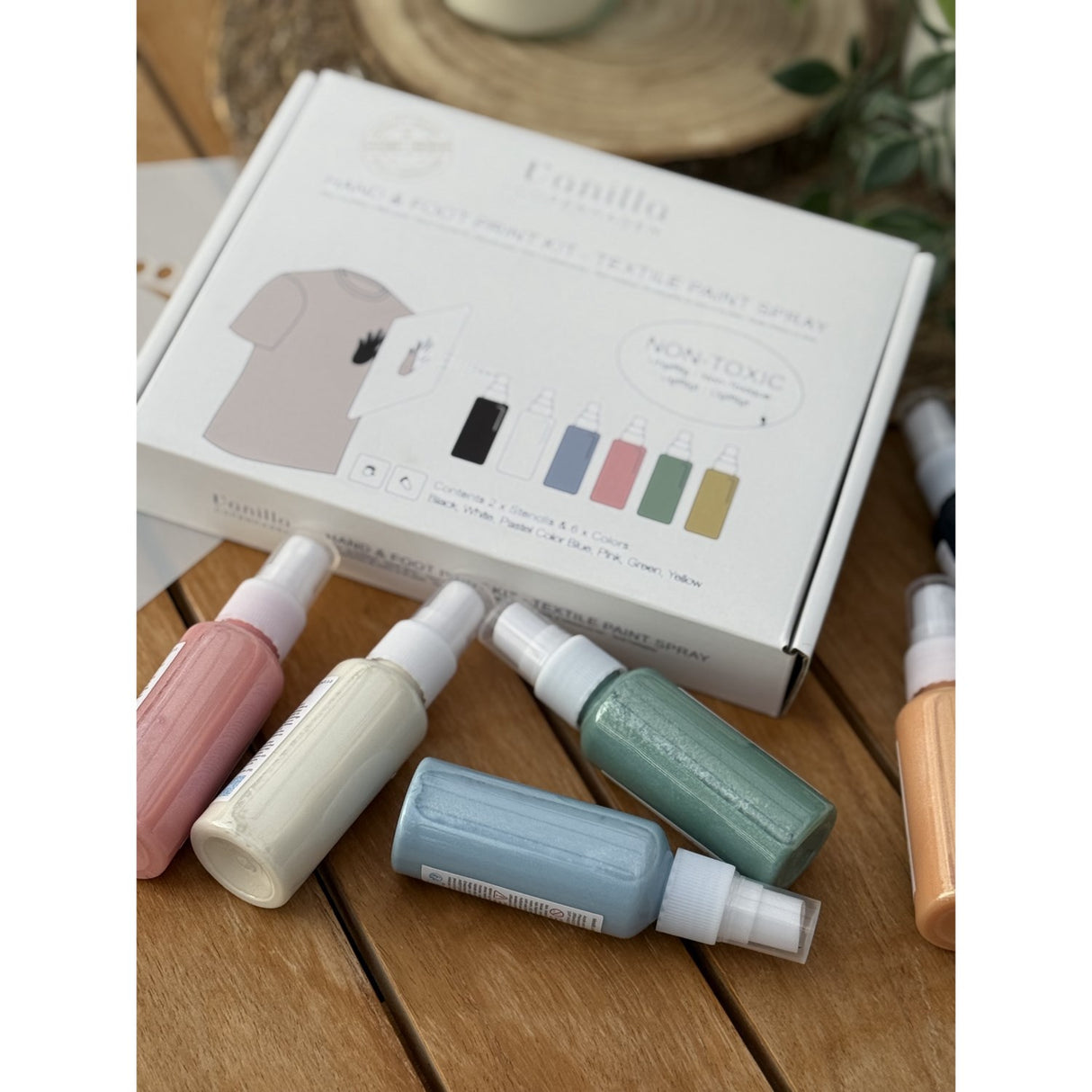 Vanilla COPENHAGEN Multi Stoff Paint Spray Hand & Foot Print Kit