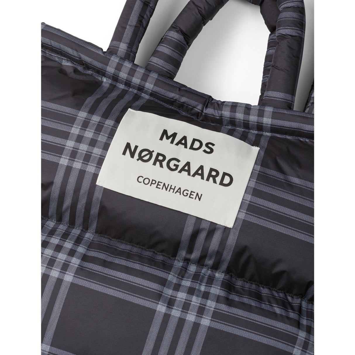 Mads Nørgaard Black/Vanilla Ice Light Ripstop Pute Aop Veske