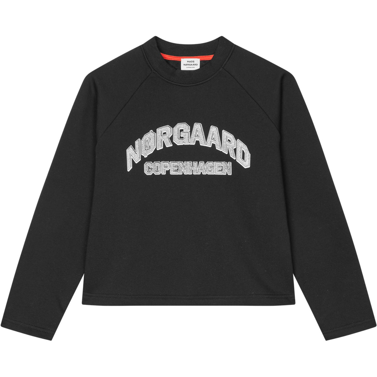 Mads Nørgaard Jet Black Mix Sweat Alia Collegegenser