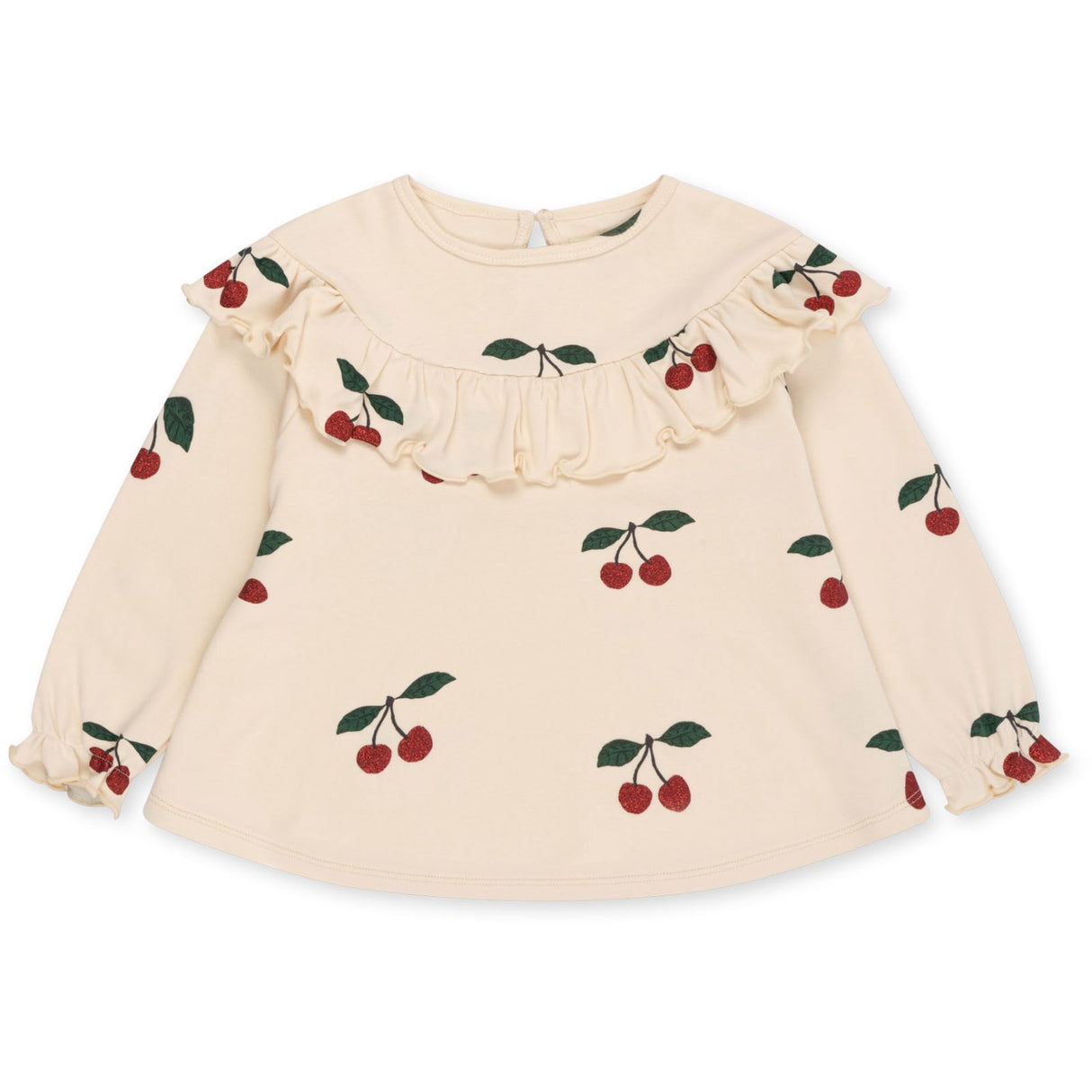 Konges Sløjd Ma Grande Cerise Glitter Malli Glitter Bluse GOTS