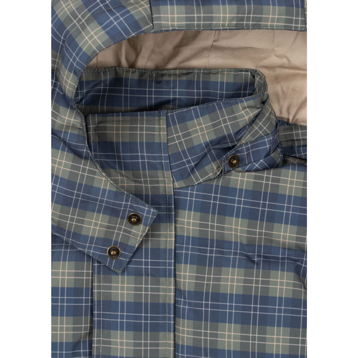 Konges Sløjd Laurel Blue Check Magnum Down Jakke Print Grs