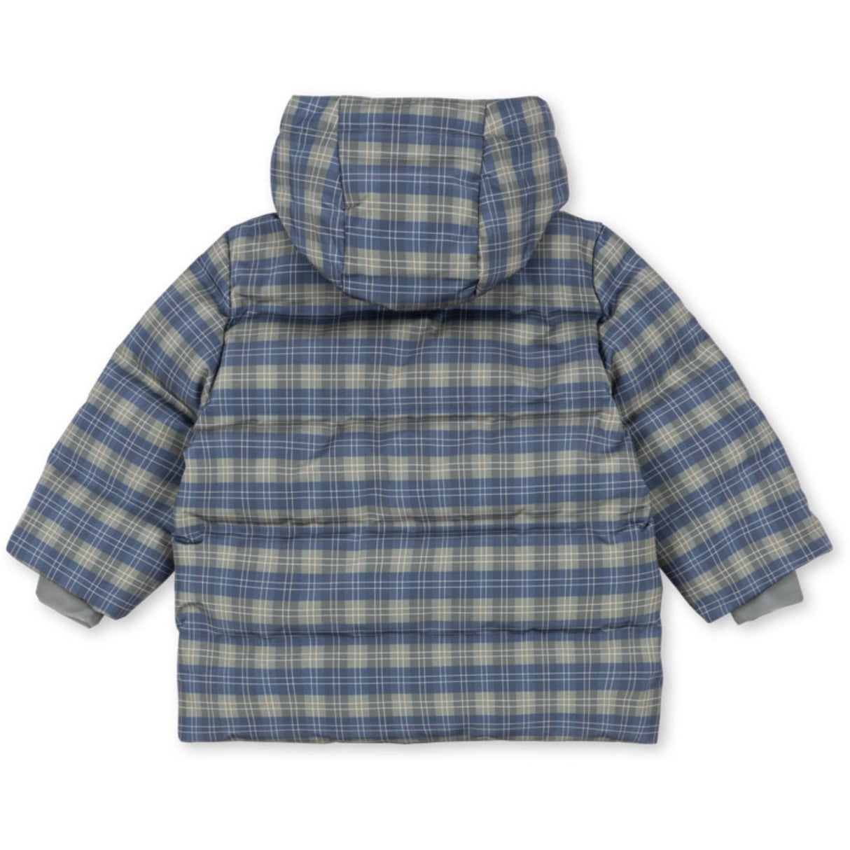 Konges Sløjd Laurel Blue Check Magnum Down Jakke Print Grs