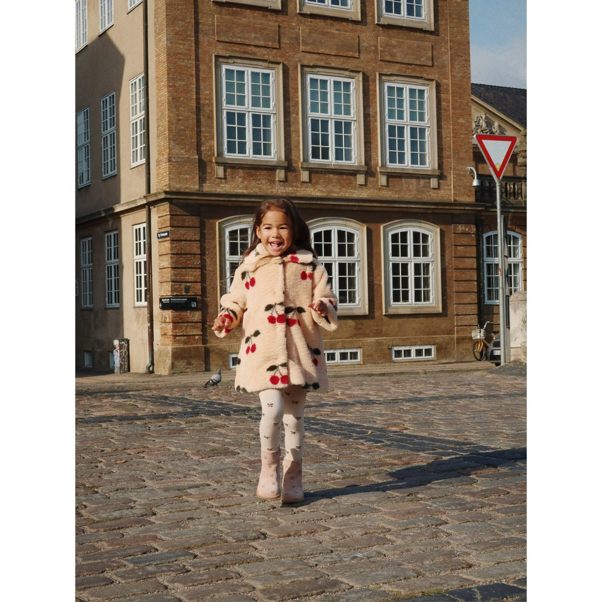 Konges Sløjd Ma Grande Cerise Fuzzie Frakk Grs