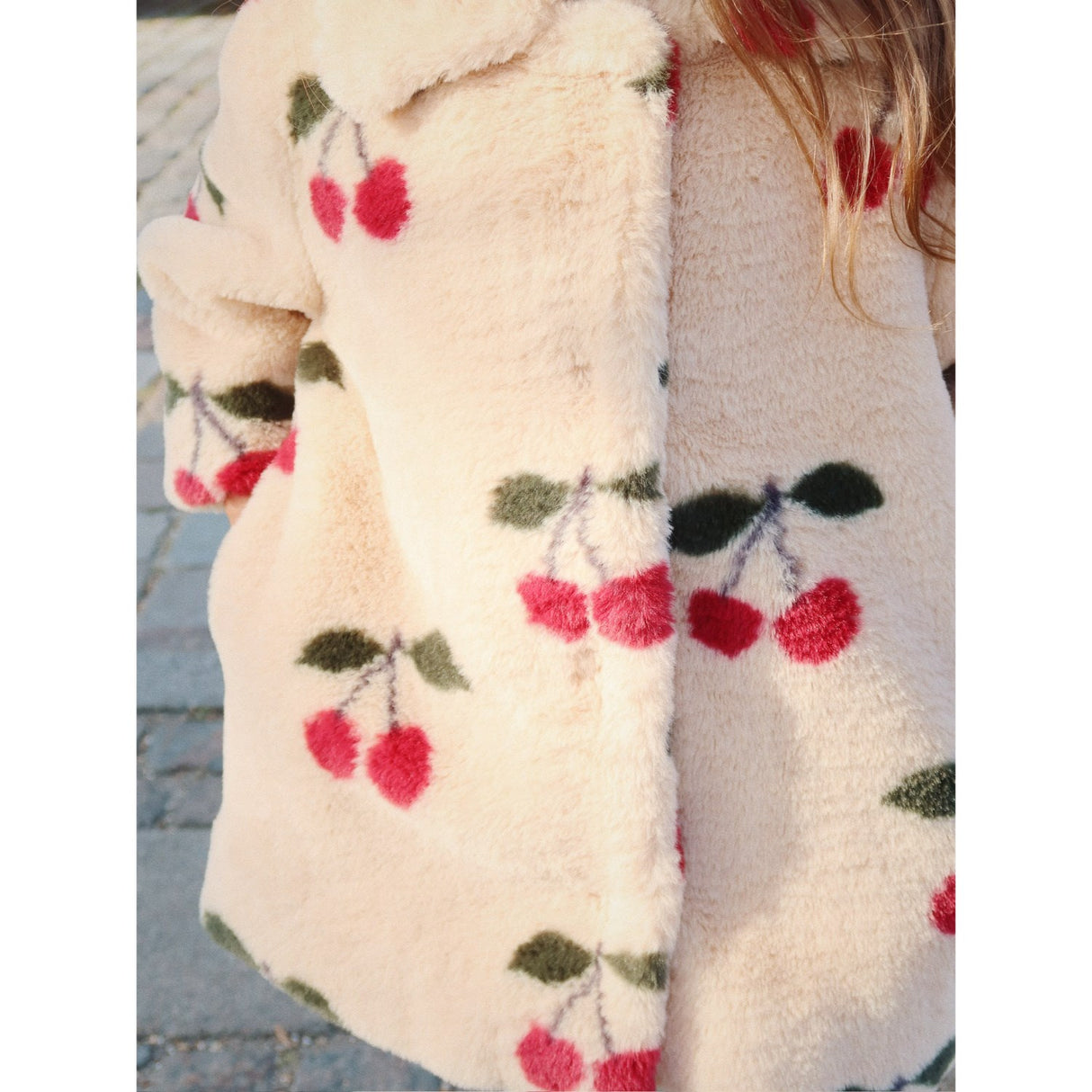 Konges Sløjd Ma Grande Cerise Fuzzie Frakk Grs