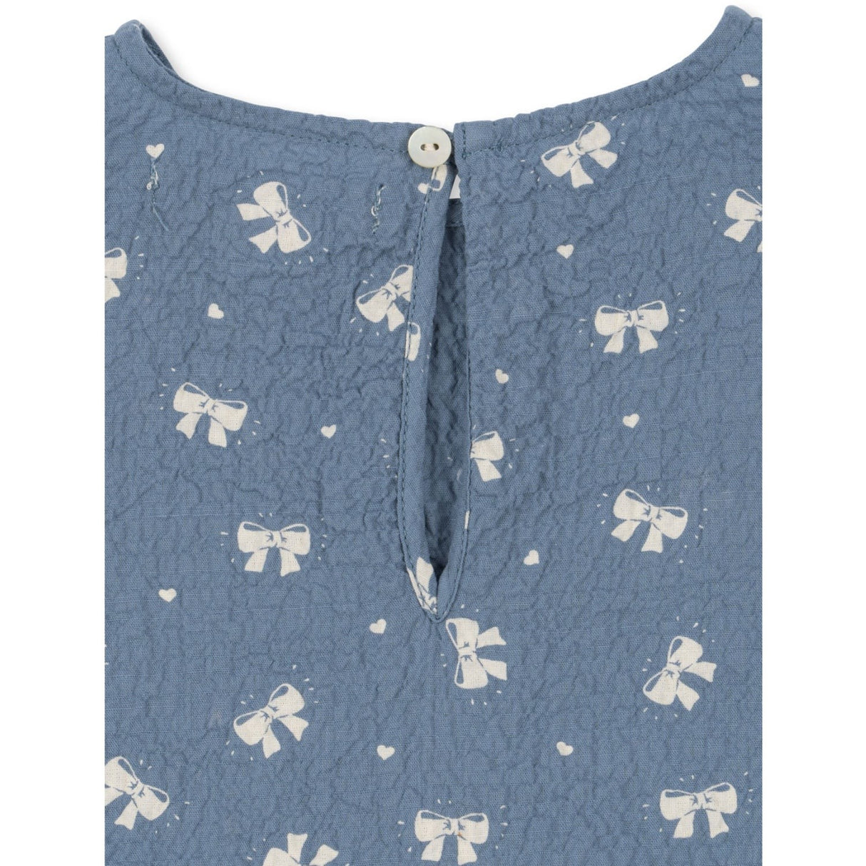 Konges Sløjd Boucle Blue Vida Bluse GOTS