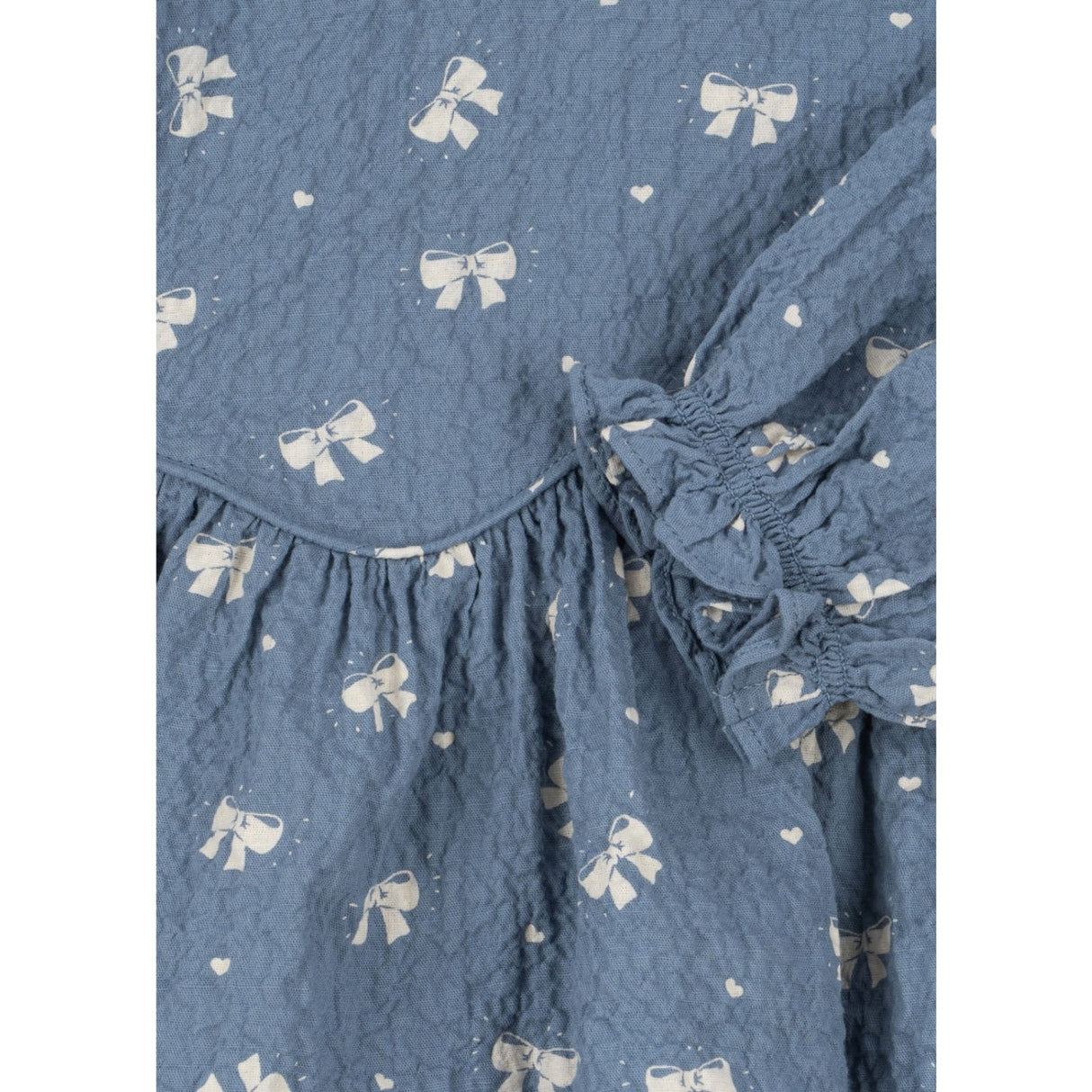 Konges Sløjd Boucle Blue Vida Bluse GOTS