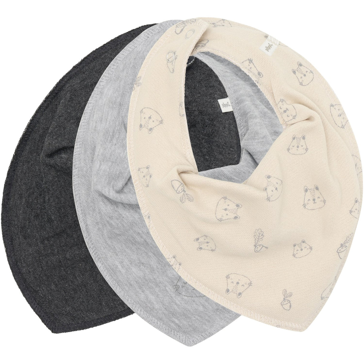 Pippi Rainy Day Bandana Stoff Smekke Uni -Aop (3-Pack)