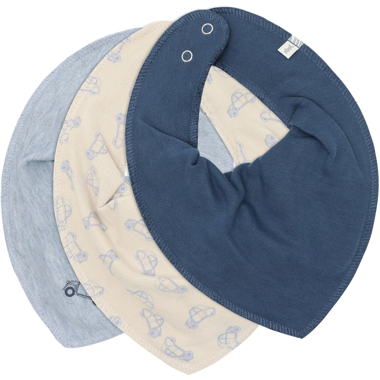 Pippi Dark Denim Bandana Stoff Smekke Boy - Aop (3-Pack)