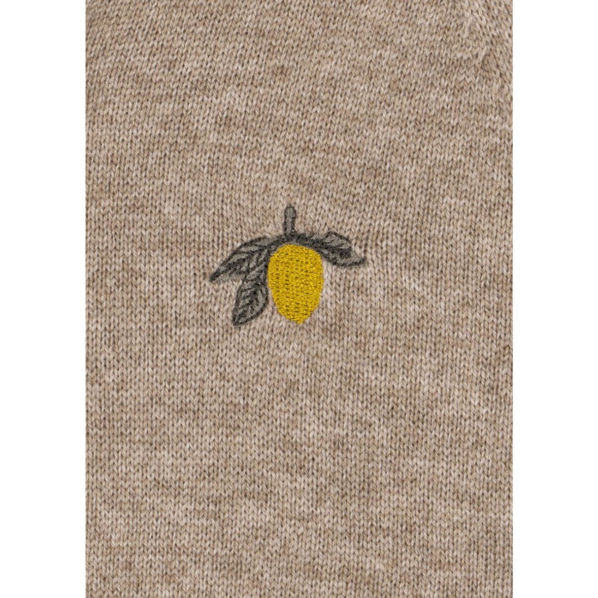 Konges Sløjd Light Brown Mattou Strikk Onesie