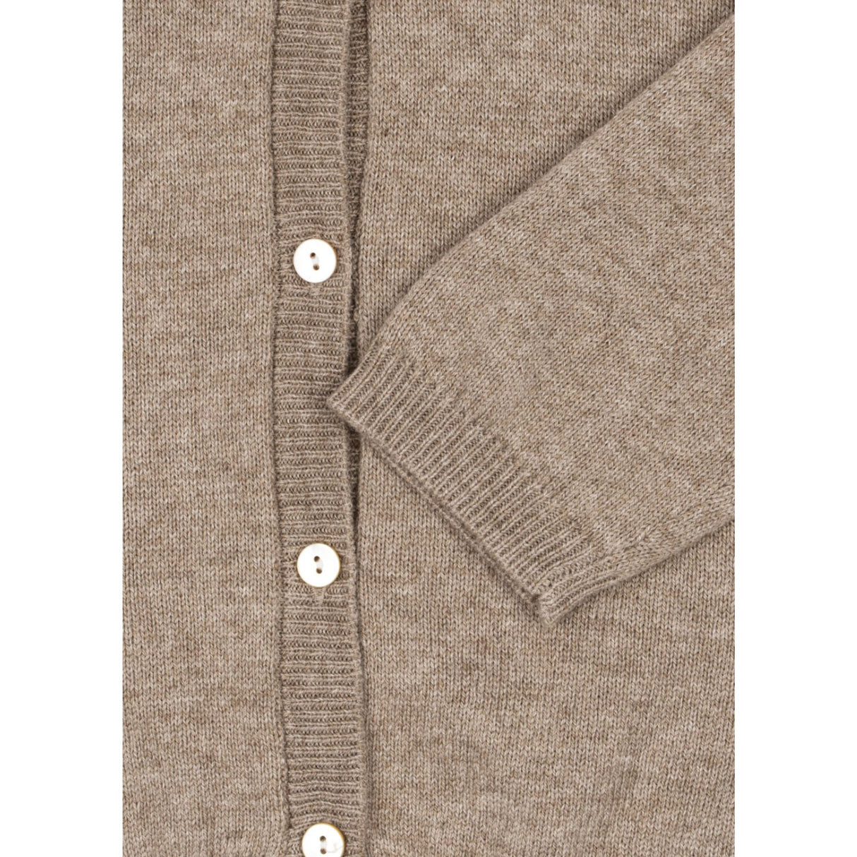 Konges Sløjd Light Brown Mattou Strikk Cardigan