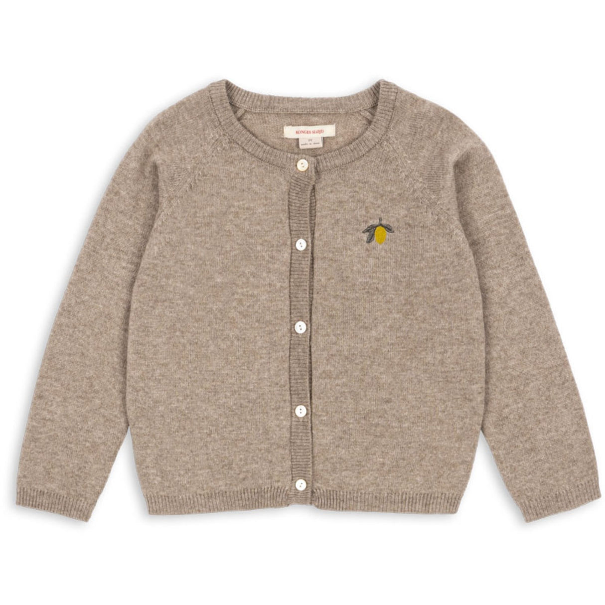 Konges Sløjd Light Brown Mattou Strikk Cardigan