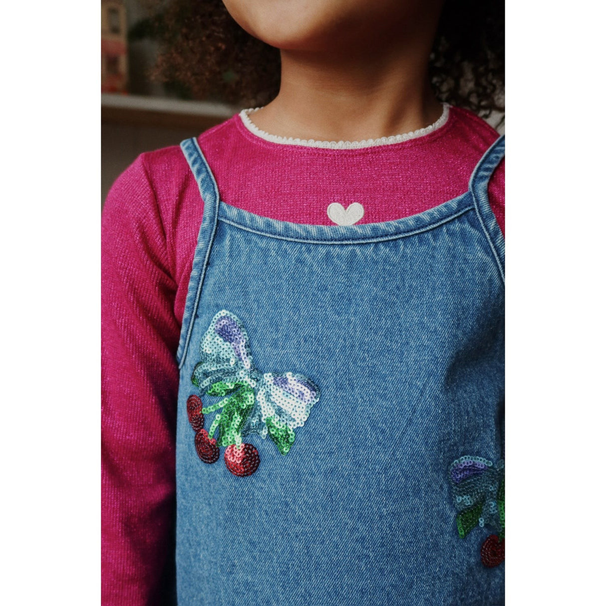 Konges Sløjd Amarena Sequin Magot Paljet Stropp Kjole GOTS