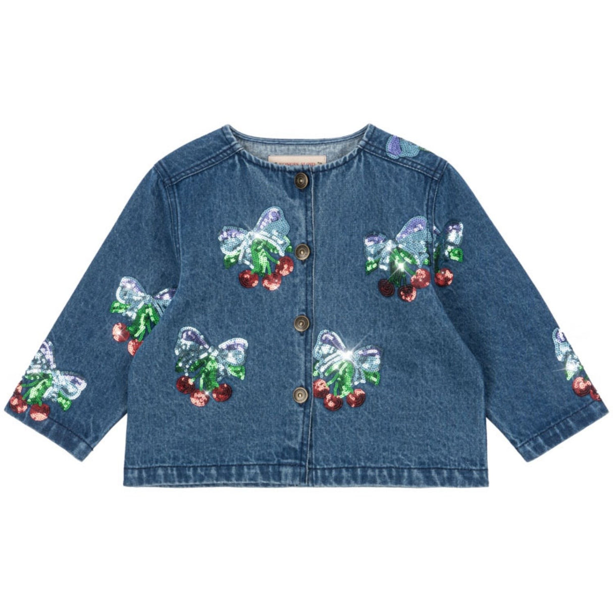 Konges Sløjd Amarena Sequin Magot Paljet Denim Jakke GOTS