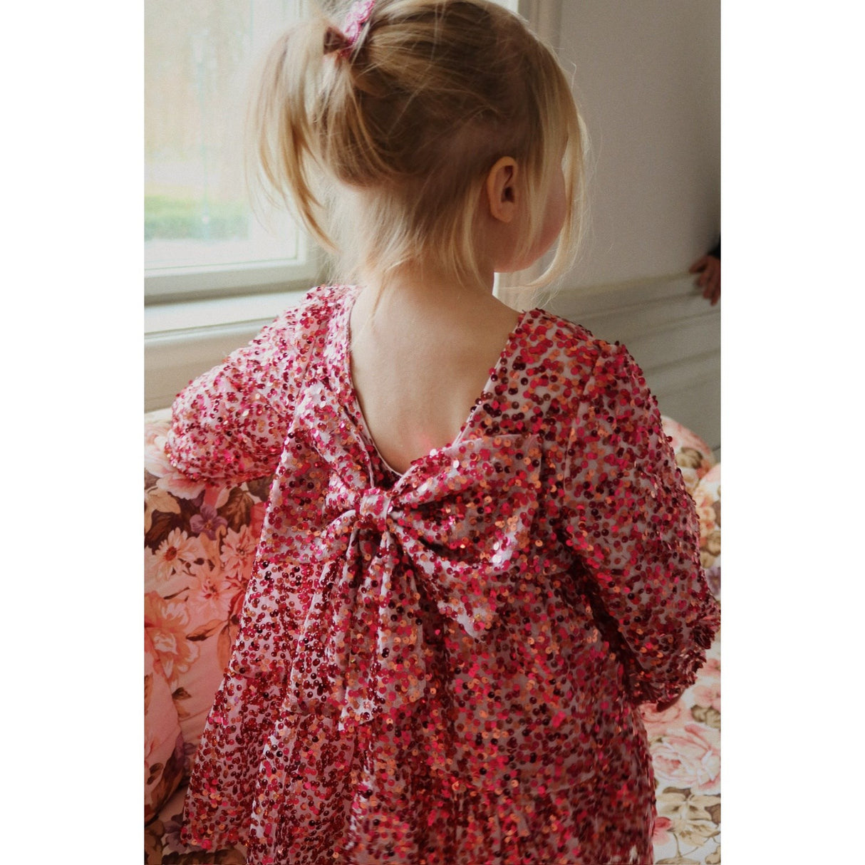 Konges Sløjd Sparkling Sangria Lila Sequins Bue Kjole