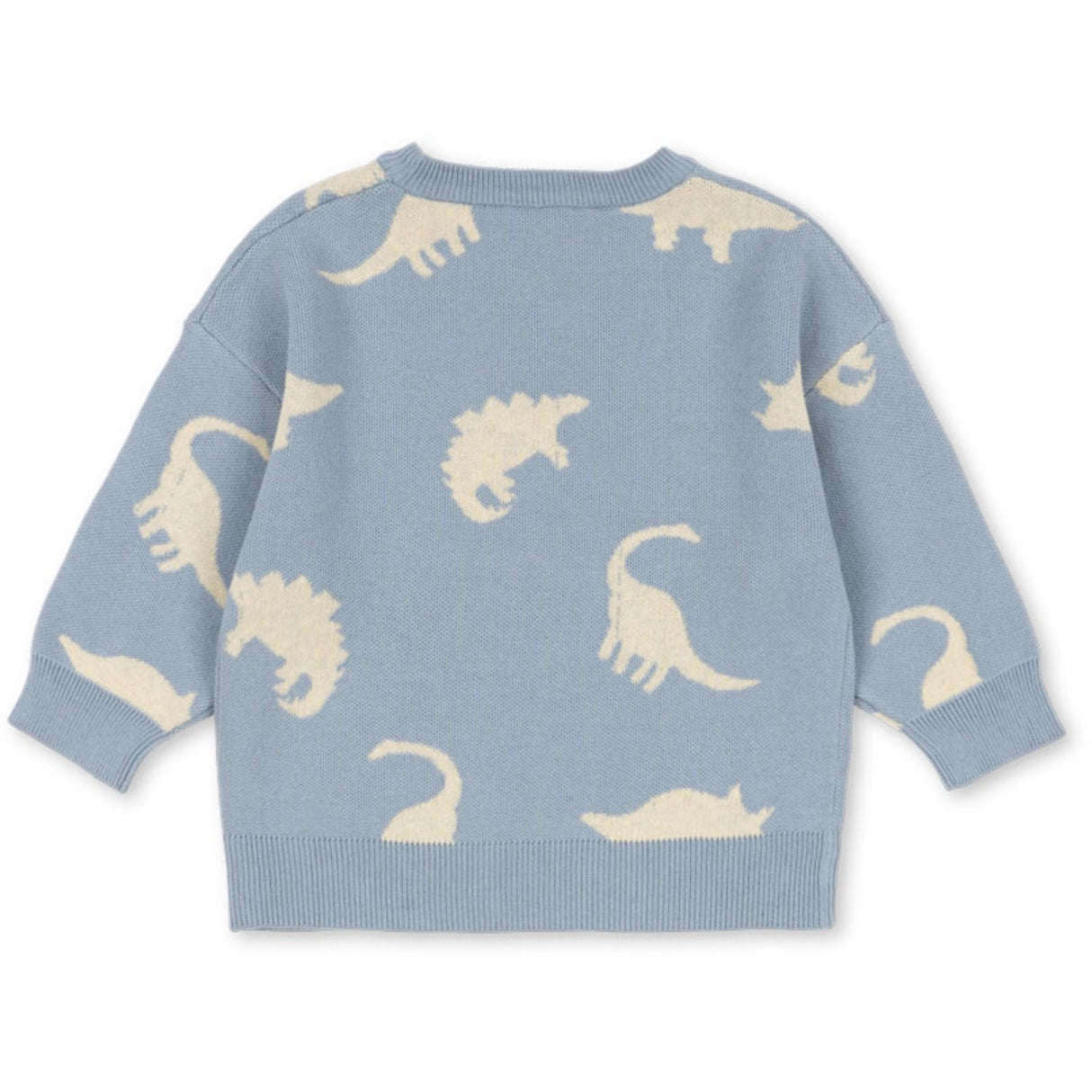 Konges Sløjd Dino Mist Lapis Strikk Sweater GOTS